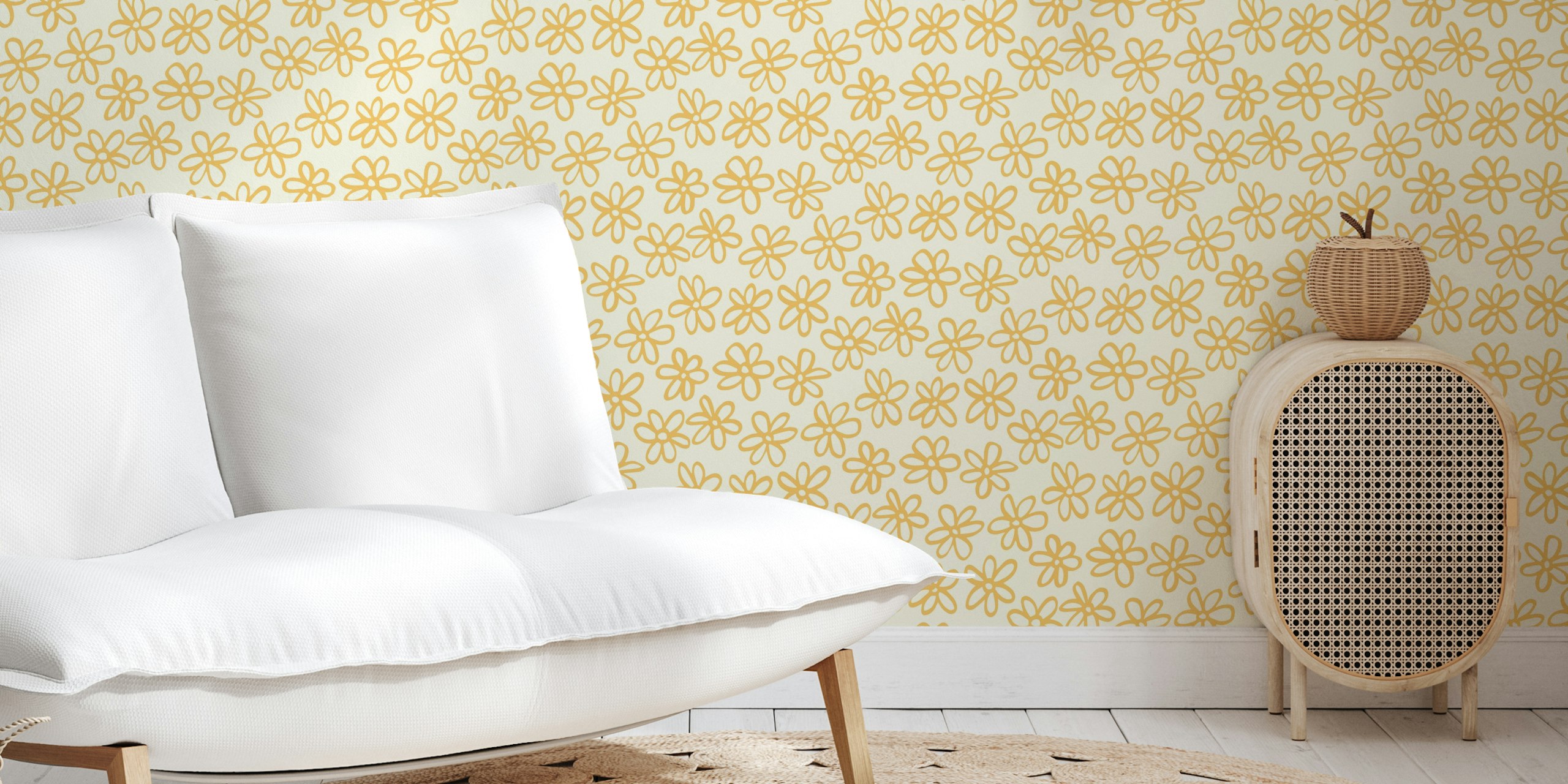 Sweet Floral Yellow σχέδιο ταπετσαρίας