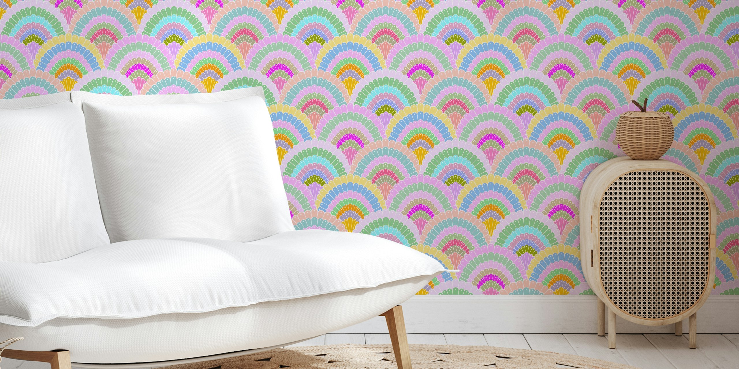 Vibrant Shell Layers tapeta w pokoju