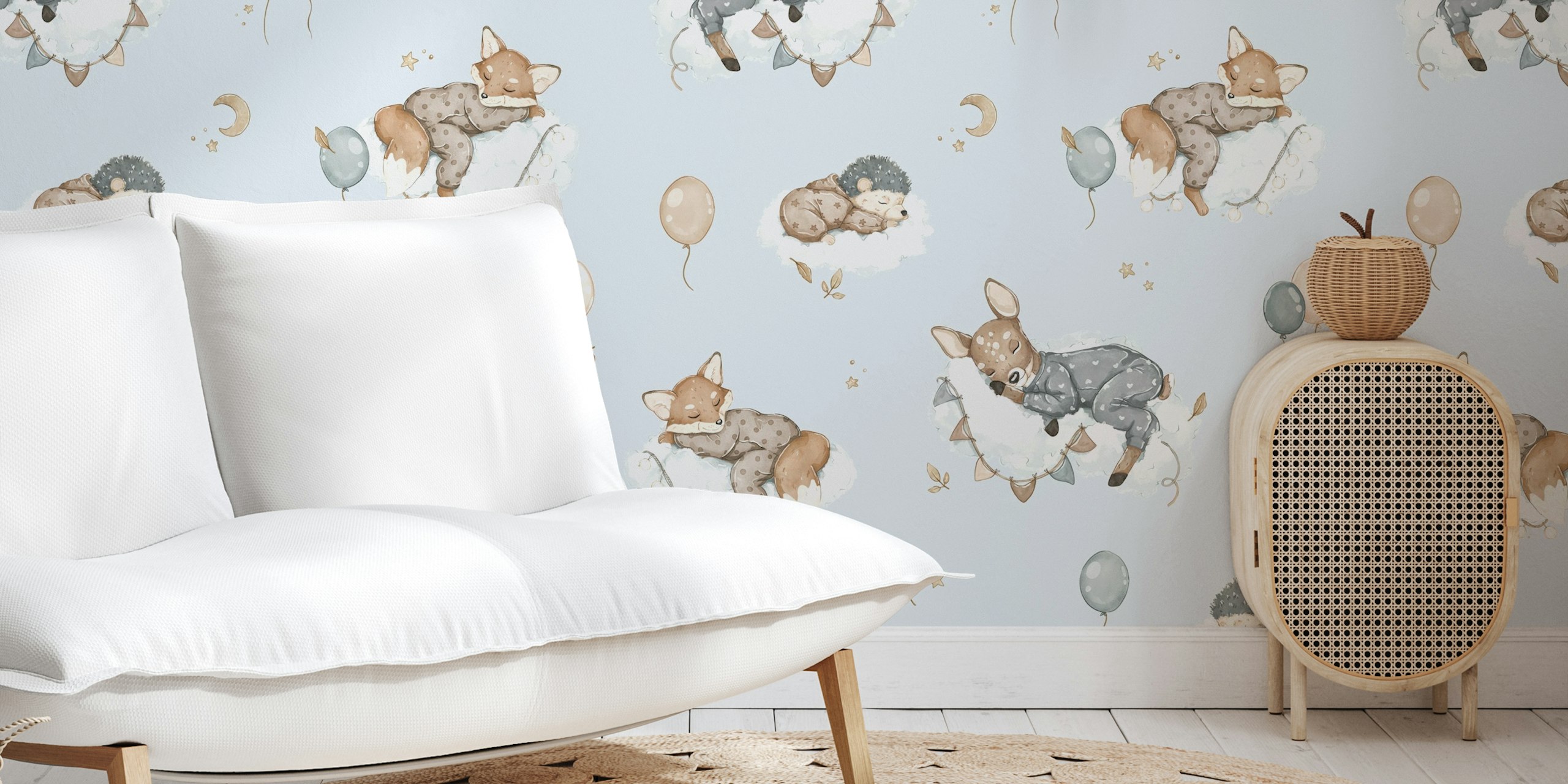 Dream High modrá tapeta v nastavení místnosti