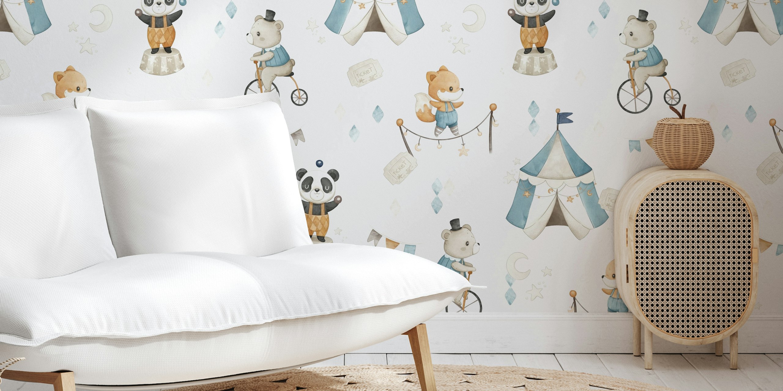 Magic Show wallpaper design in a room