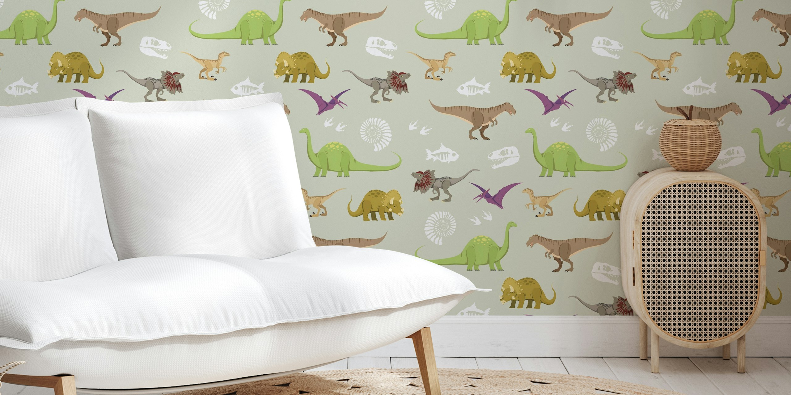 Dinosaur Adventure Time tapetti huoneessa
