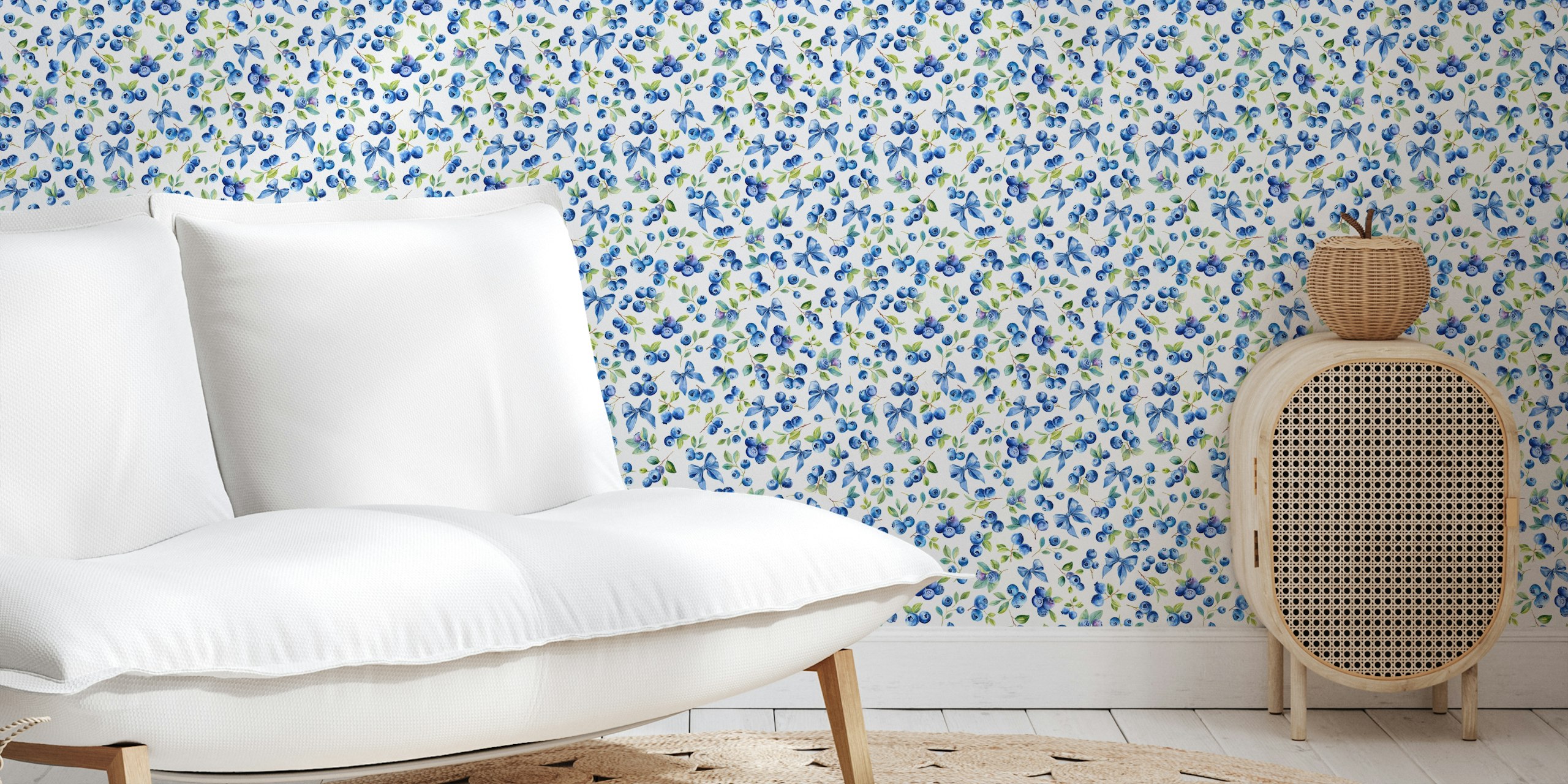 Tapeta Blueberry Bliss Canvas u sobi