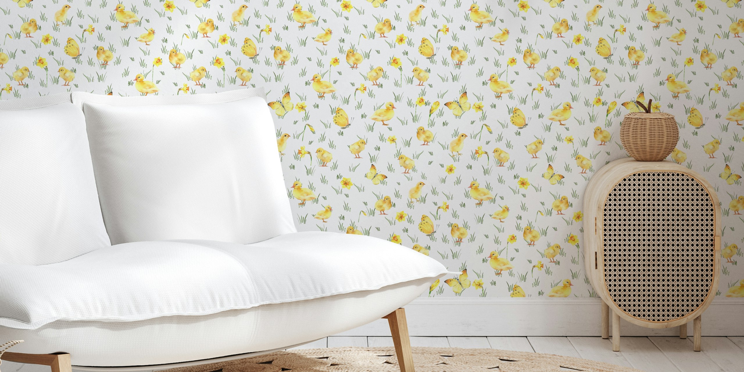 Spring Meadow, jossa on tipuja ja perhosia