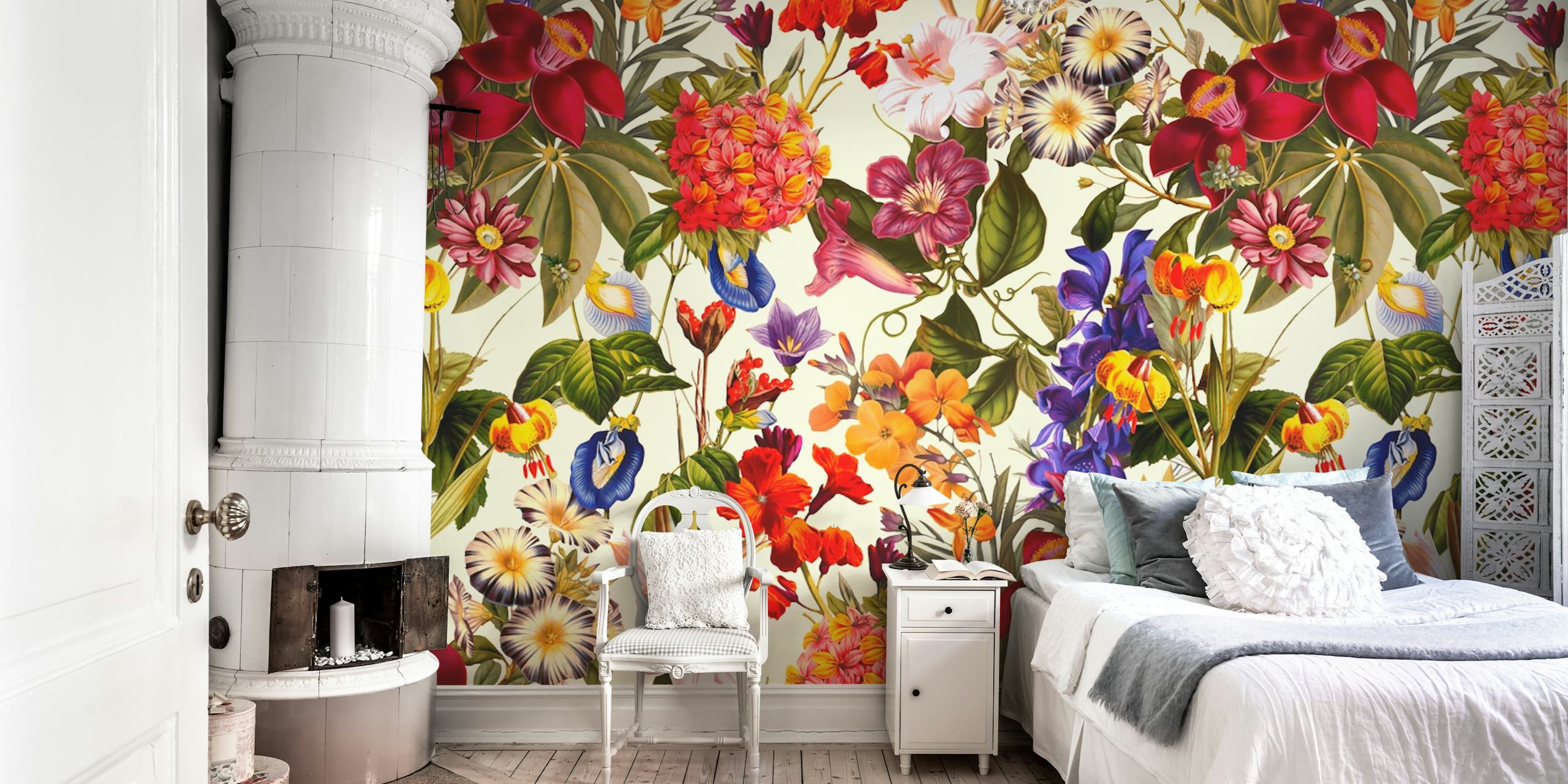 Design floral coloré