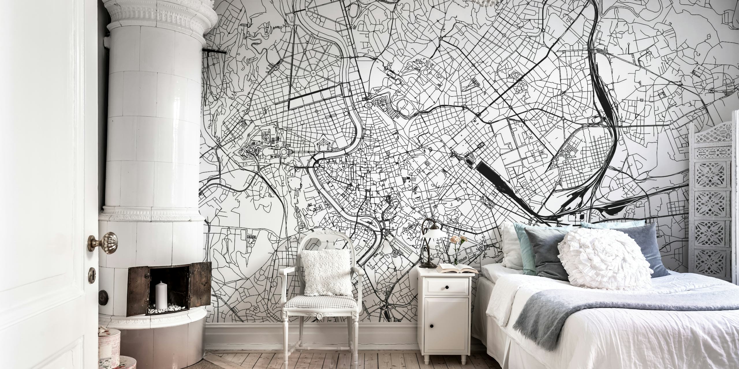 Rome Map Wallpaper | Customizable World Map Mural | Happywall