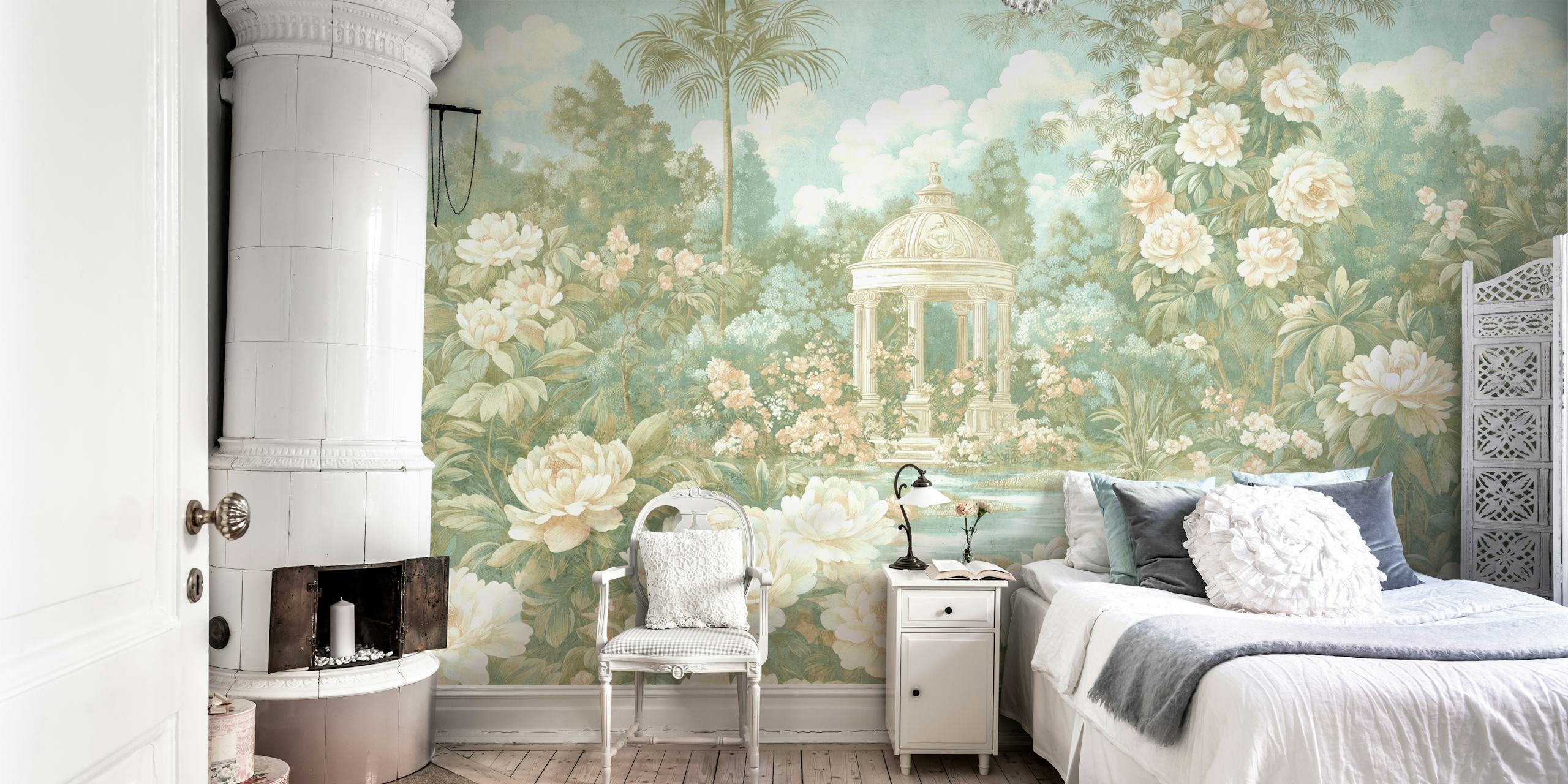 Gazebo Dream Painting wallpaper in a room