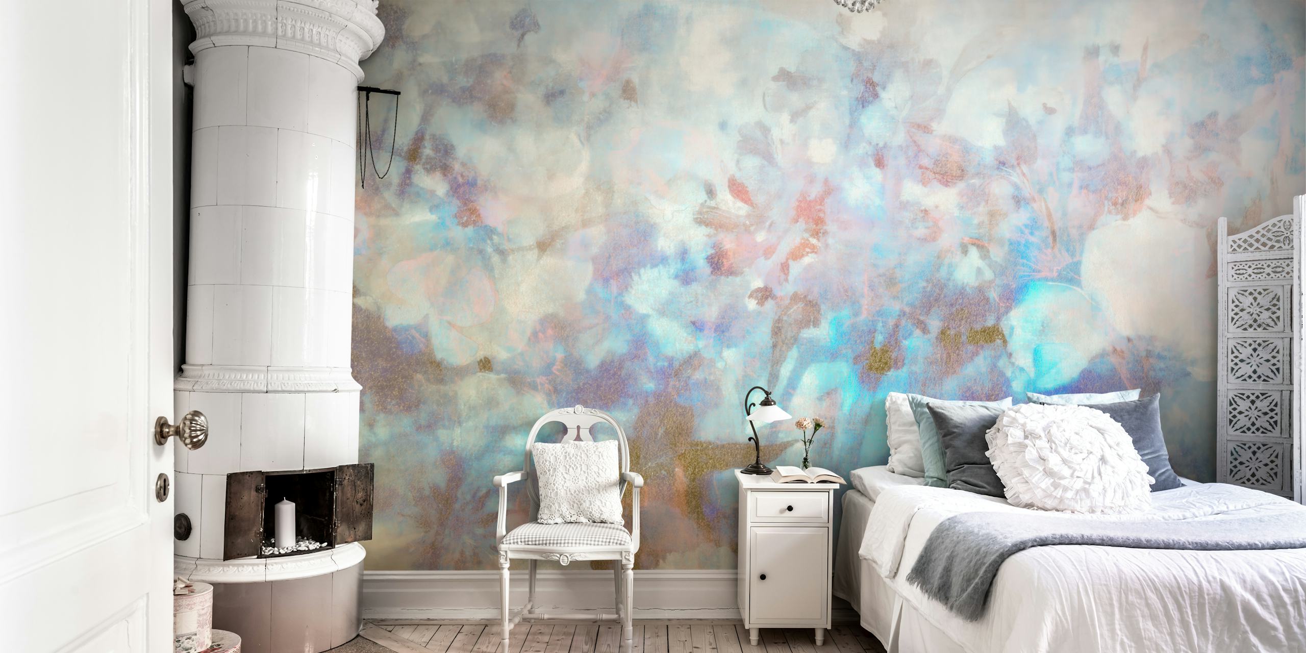 Mystical Garden Serenity wallpaper in a room