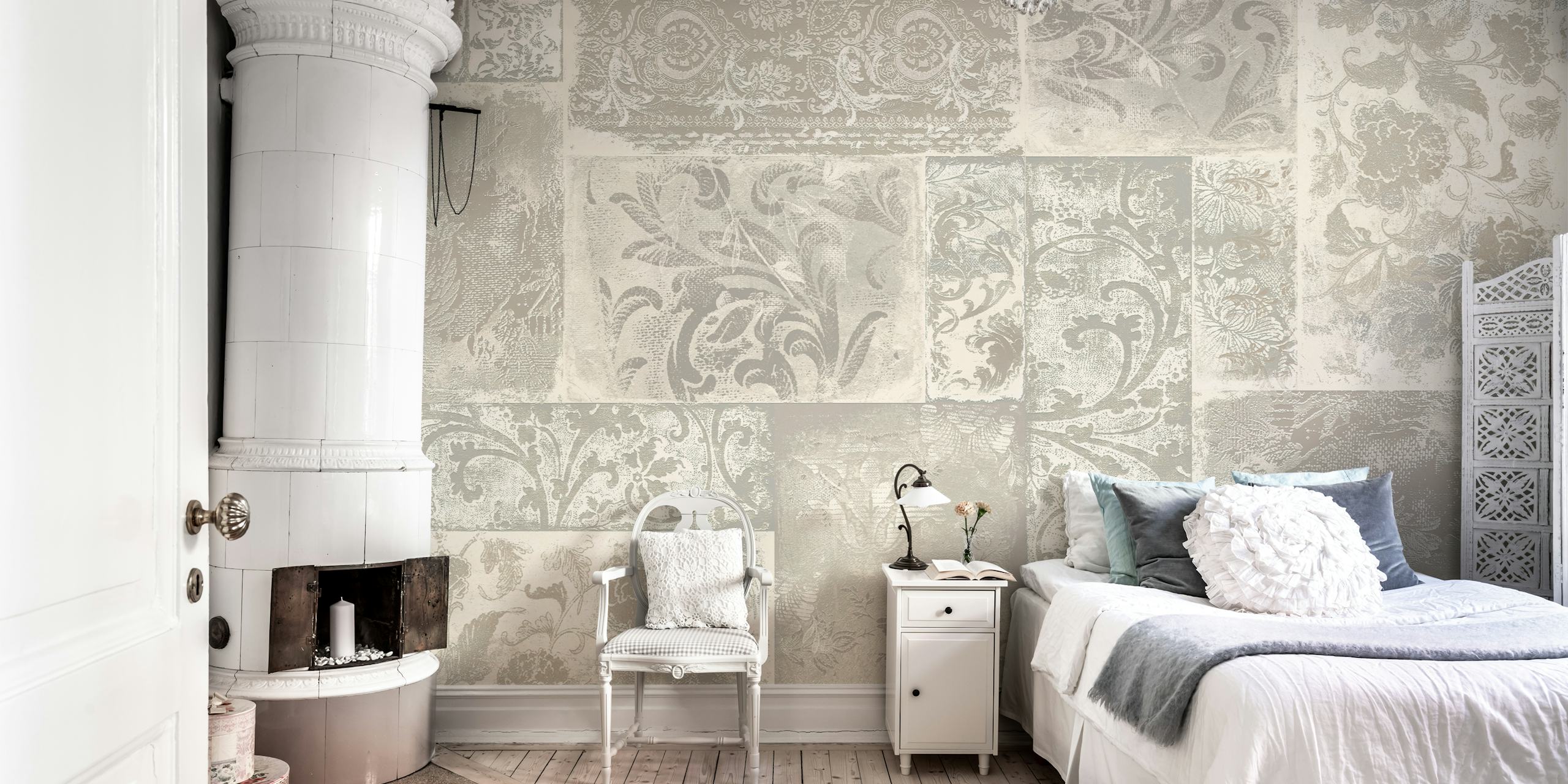 Fototapeta Bohemian Patchwork Ivory Béžová