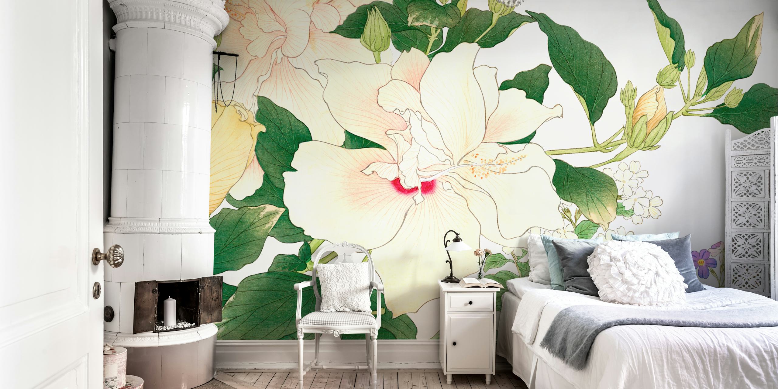 Beautiful floral vintage blossoms tapeta