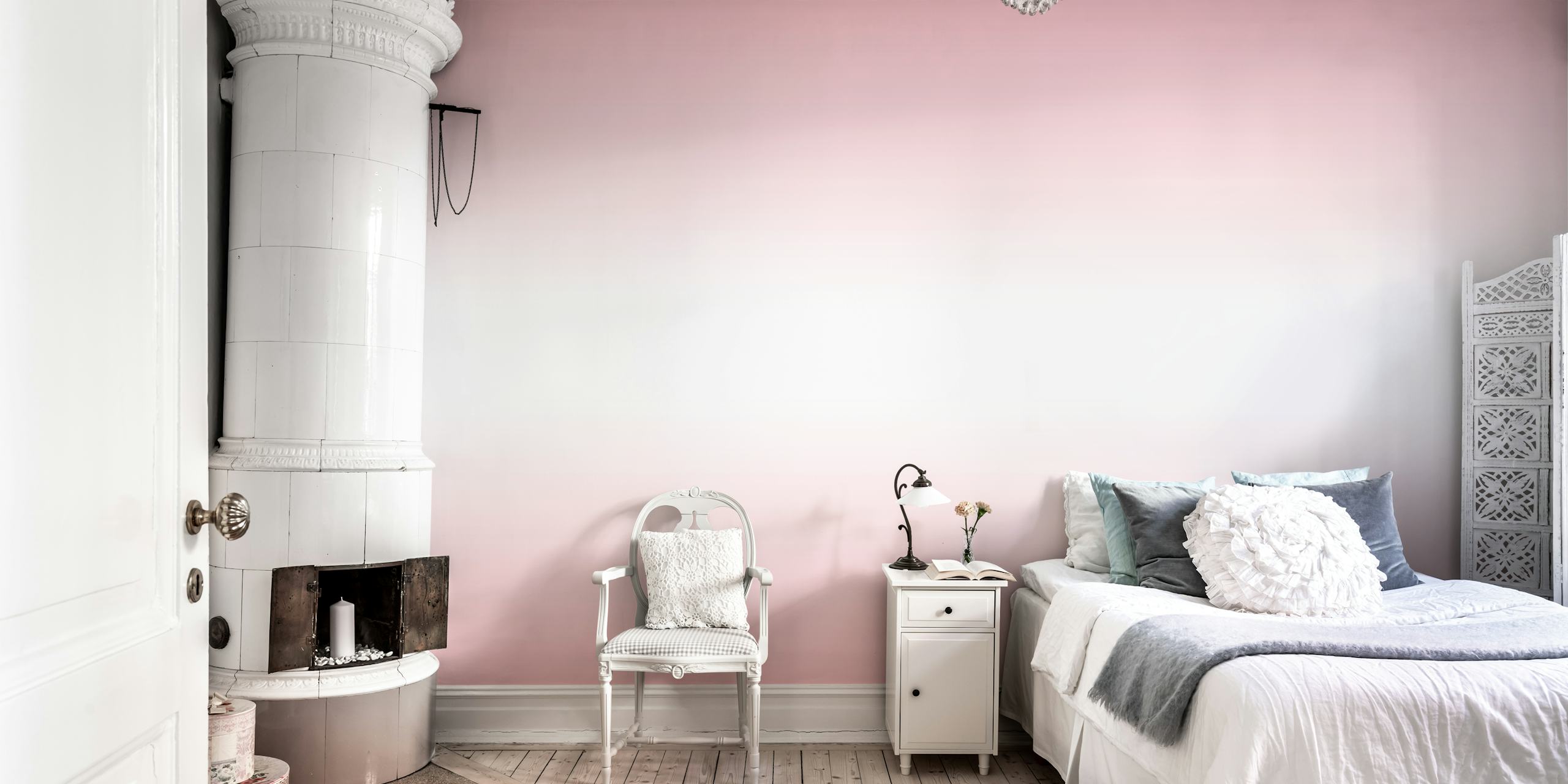 Pastel pink gradient wallpaper with subtle texture
