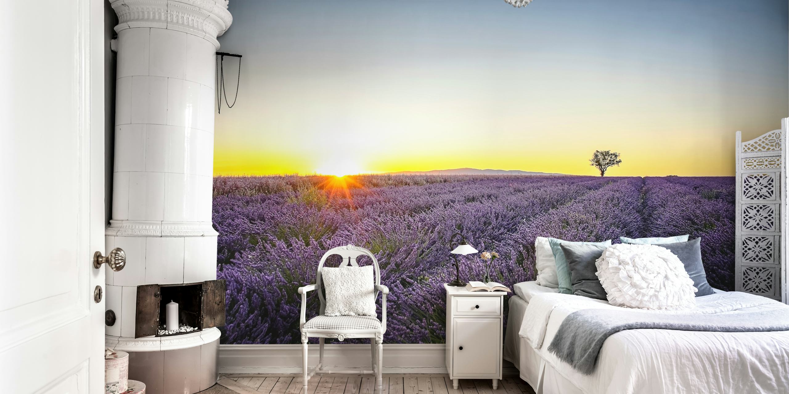 Provence Sunset tapet i et rum