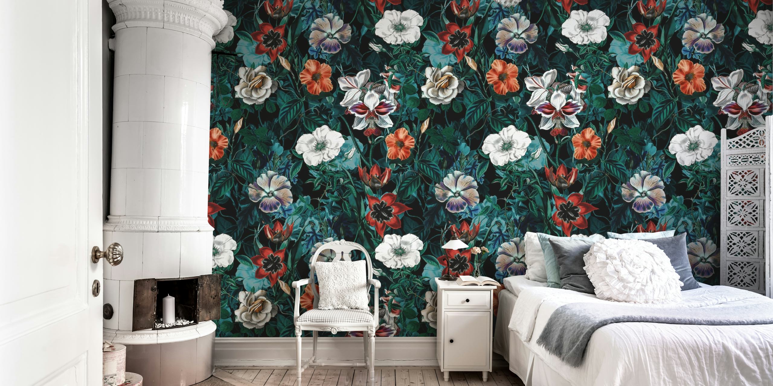 Night Forest Xxi Wallpaper In A Room