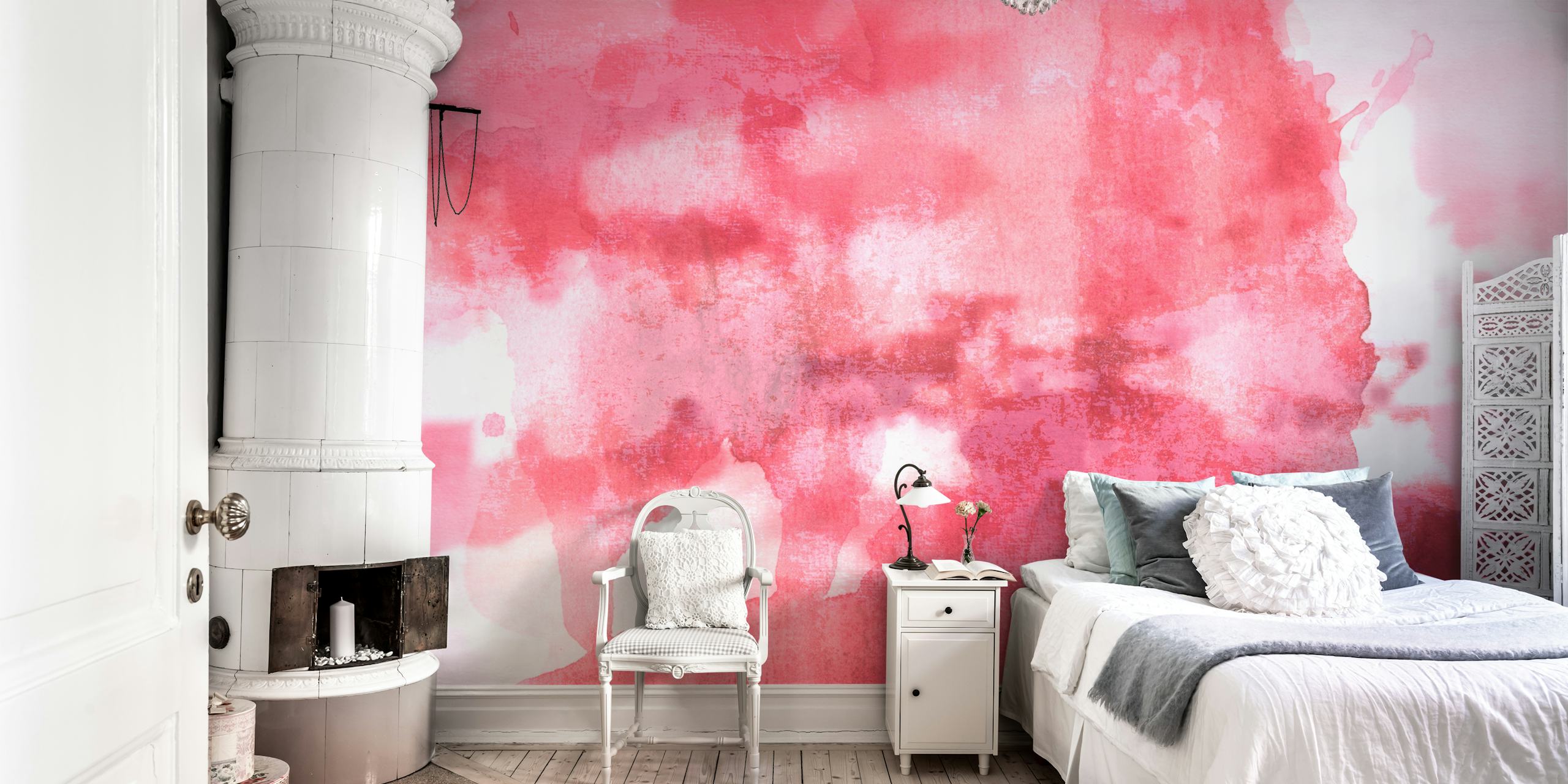 Strawberry Splash tapet vist i et rom