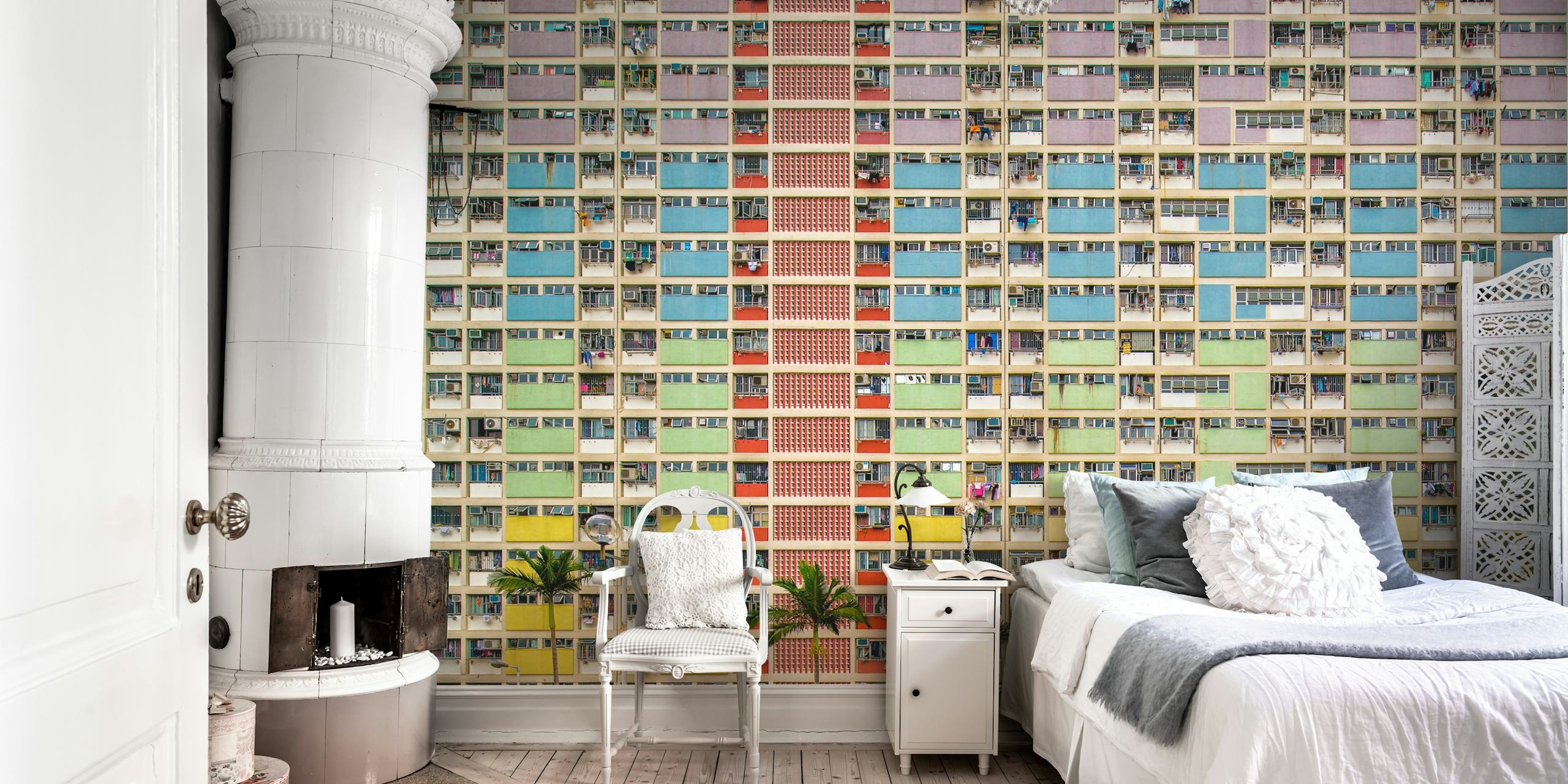 Equalizer wallpaper design in vibrant colors