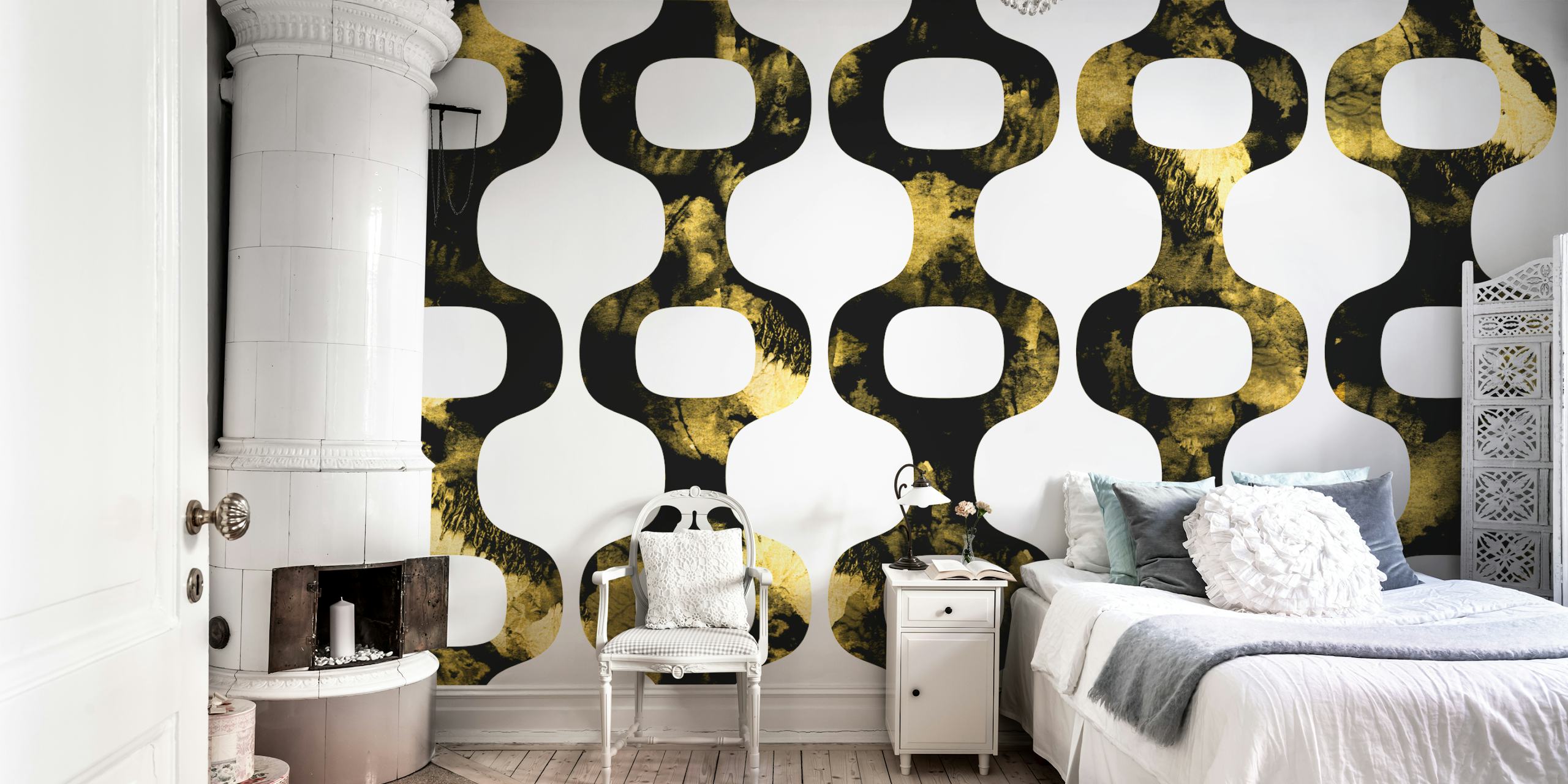 70s Geometry wallpaper image in a room