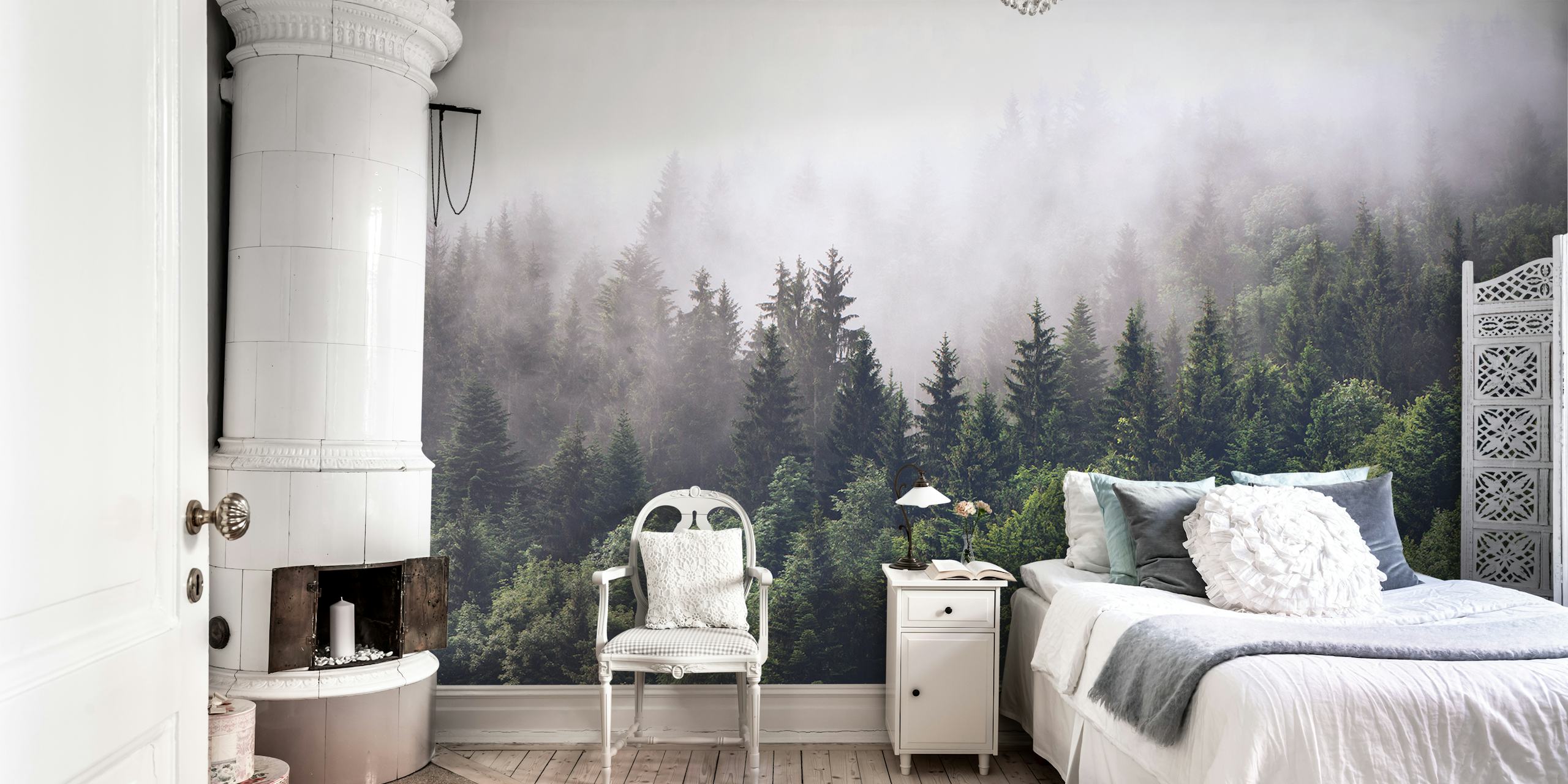 Μαγικός Cloudy forest Ταπετσαρία και Τοίχο Μωσαϊκό