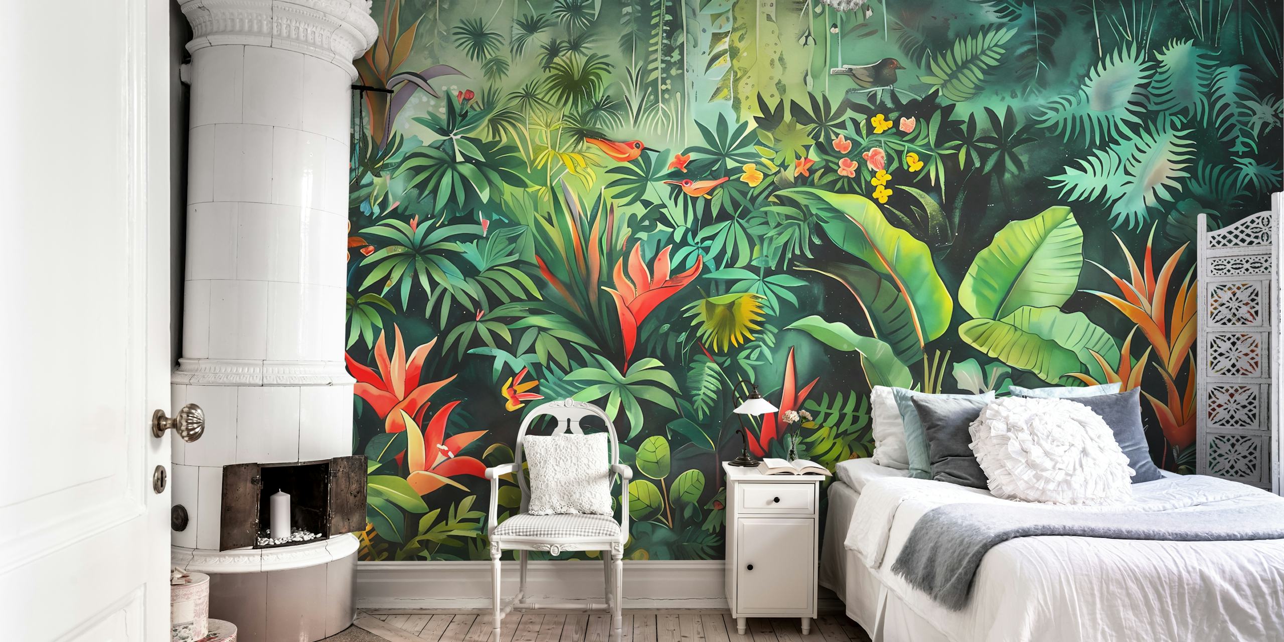 Tropical Garden 29 tapeta u postavci sobe