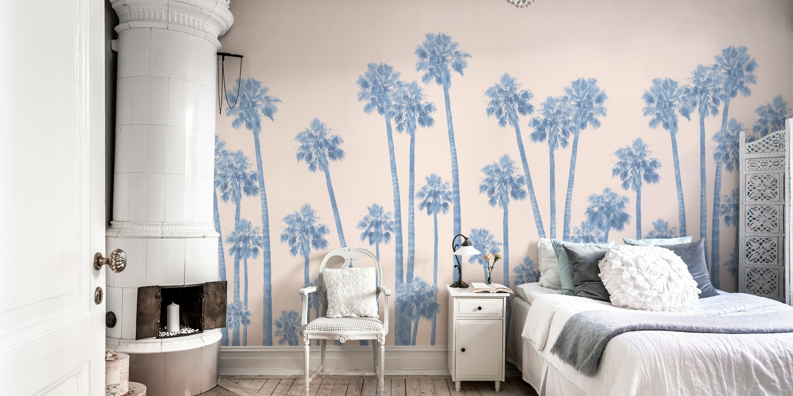 Tropical Palms Jungle Vibe tapet i et rom