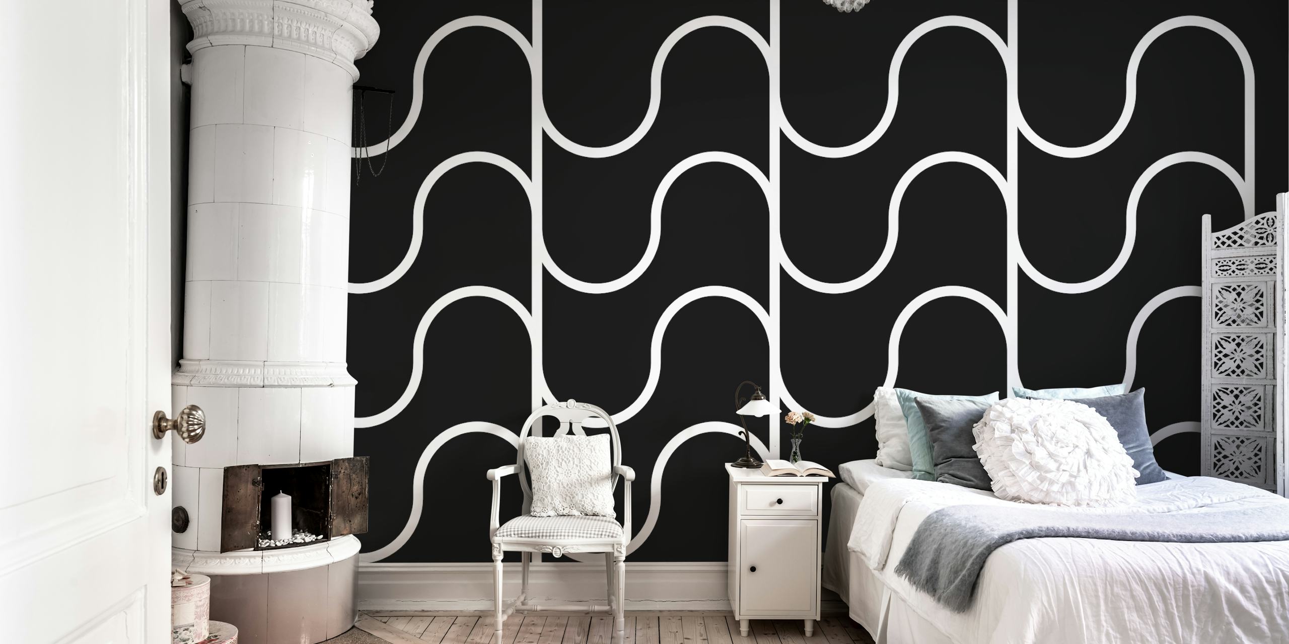 Monochrome Serenade tapeta u sobi