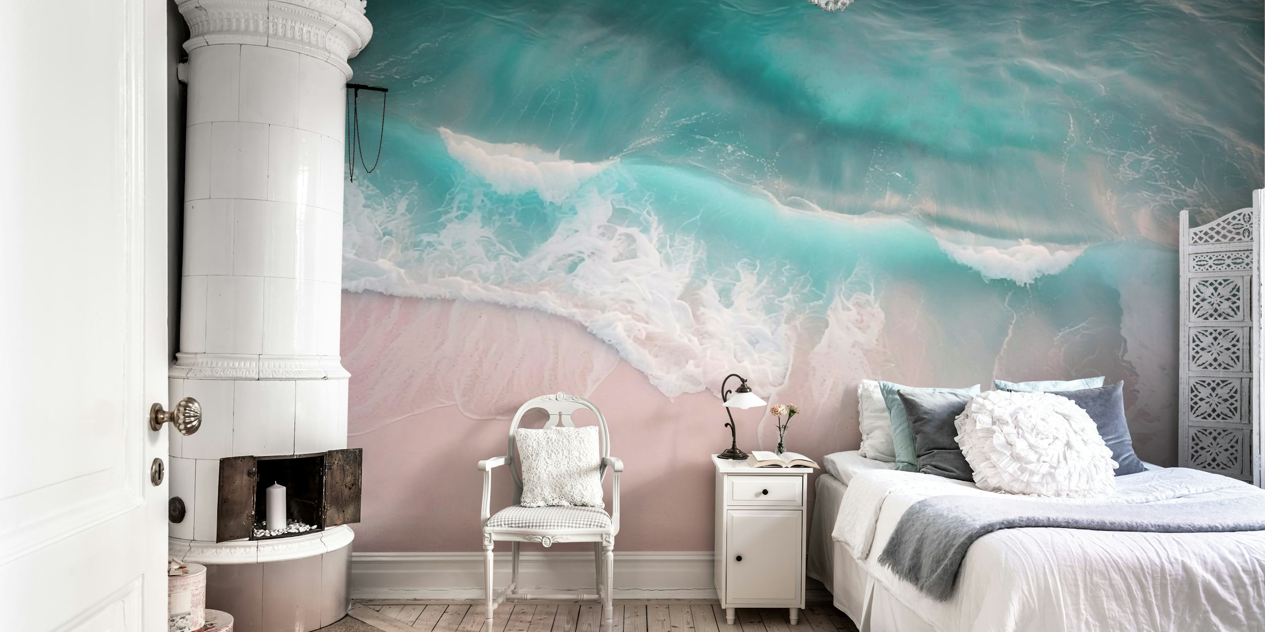 Tranquil Sea Breeze tapet med mjuka vågor