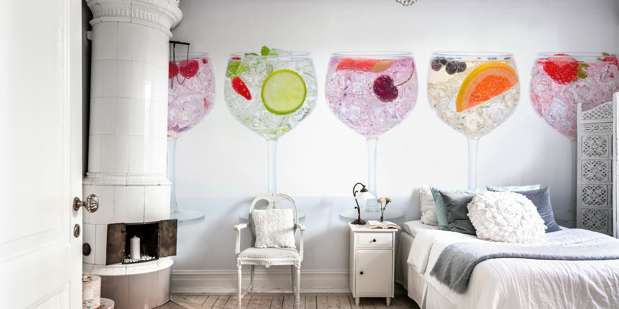 Tapeta Gin Tasting u stylish sobi