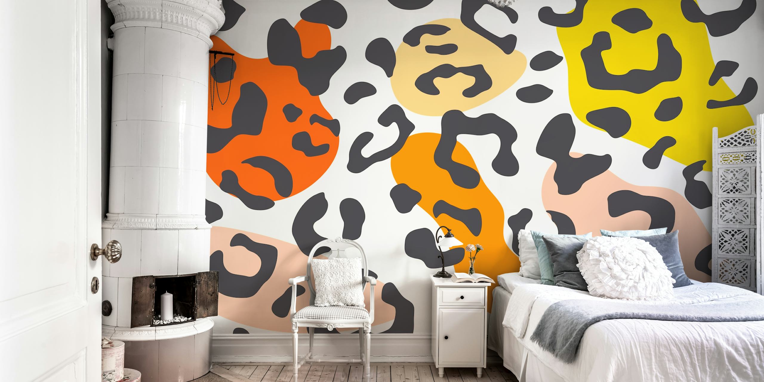 Trendy safari abstract wallpaper design