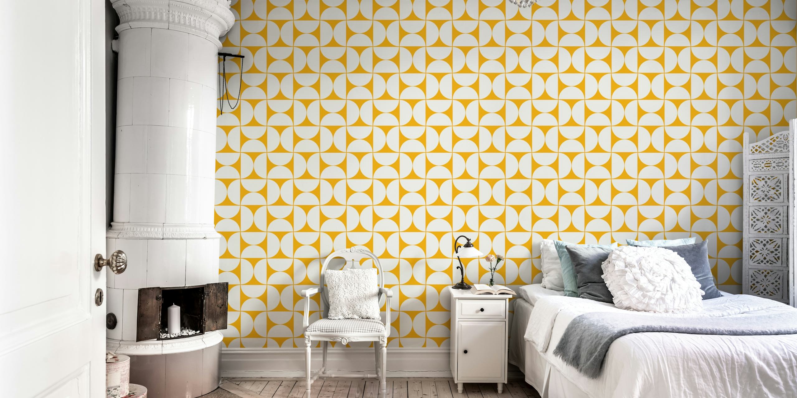 Mid-Century Modern Pattern wallpaper design