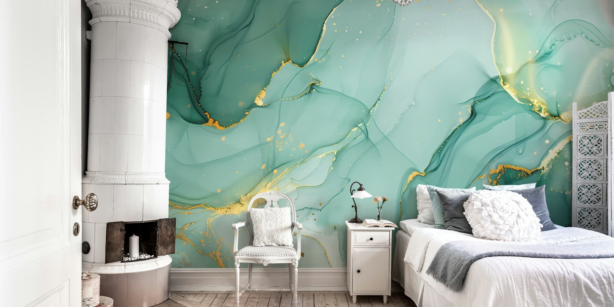 Fluid Ink 5 wallpaper in a room setting