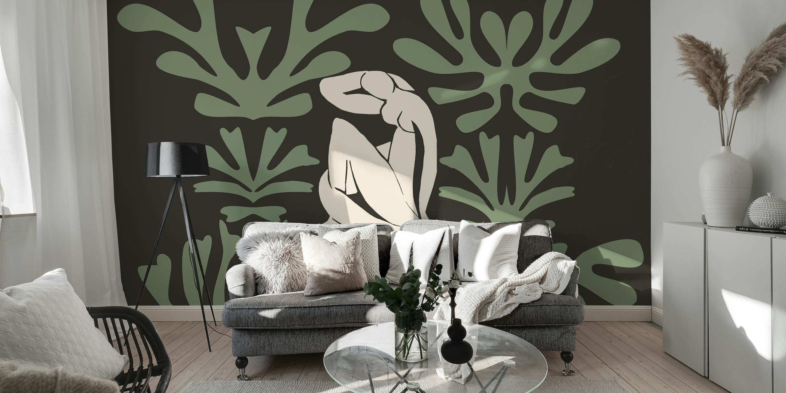 Matisse Inspired Jungle Vibes papel de parede