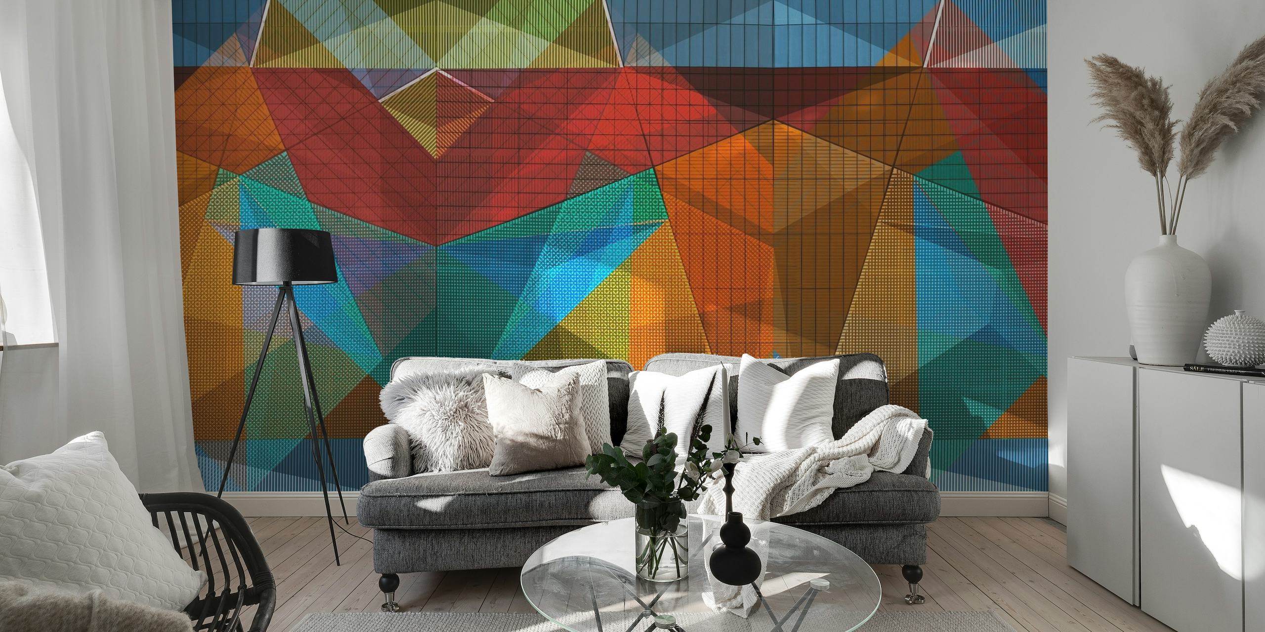 Abstract mural wallpaper