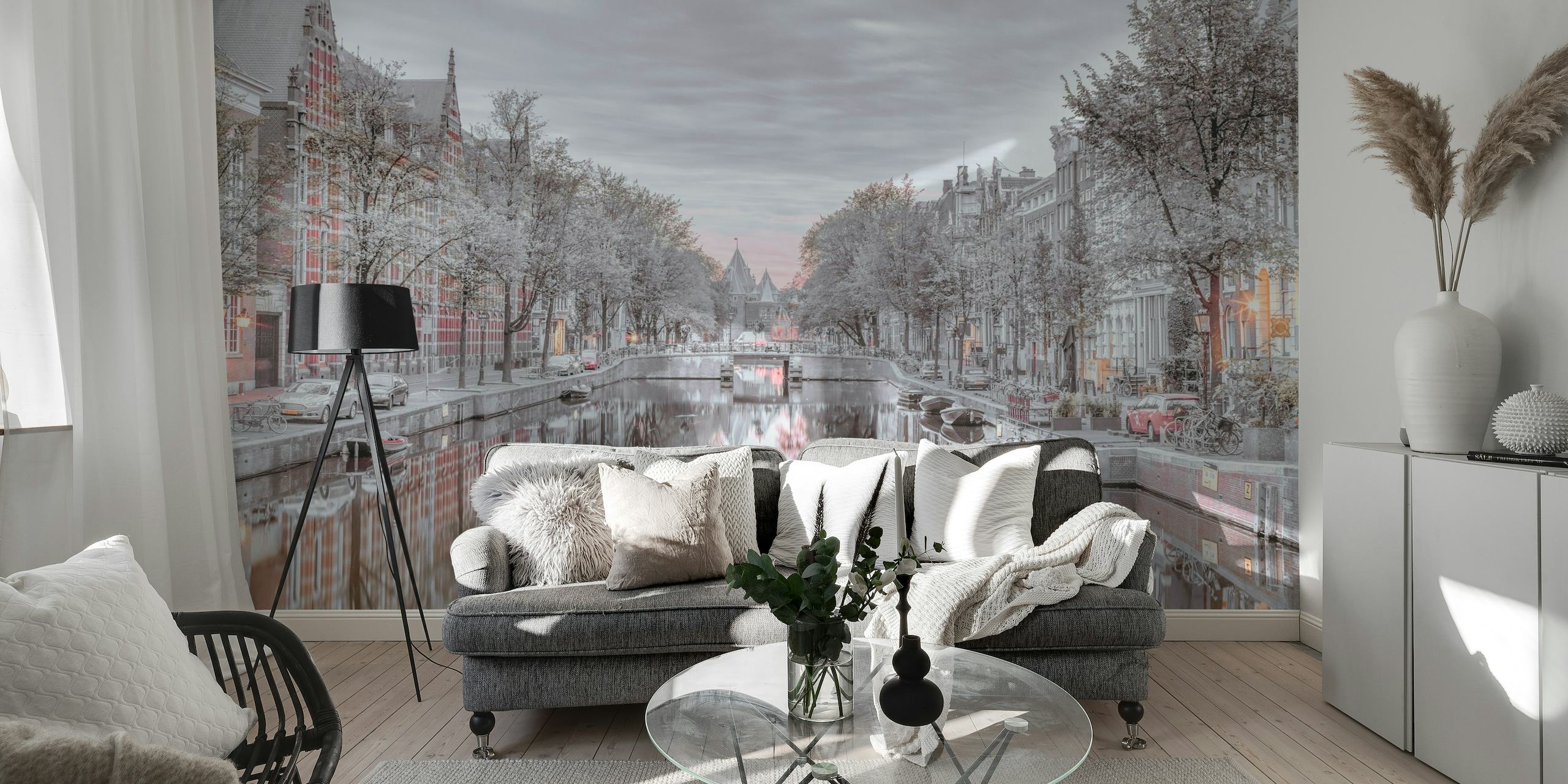 Charming Amsterdam Canal papel de parede