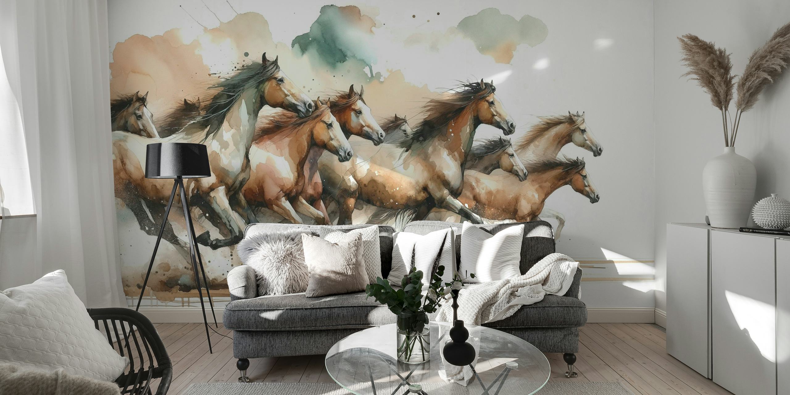 Horses Galloping papel pintado