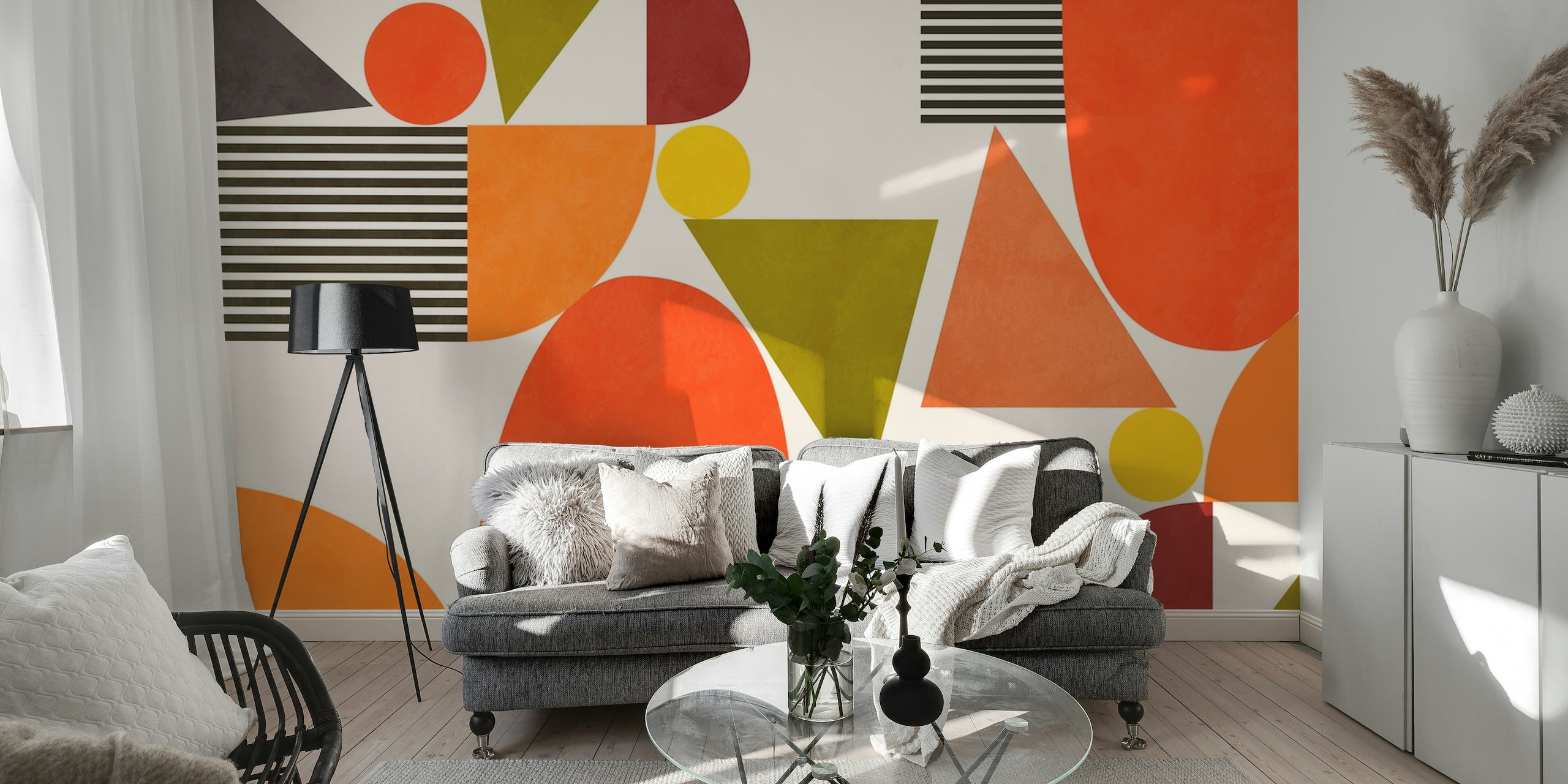 Bauhaus geometry colorfull tapeta