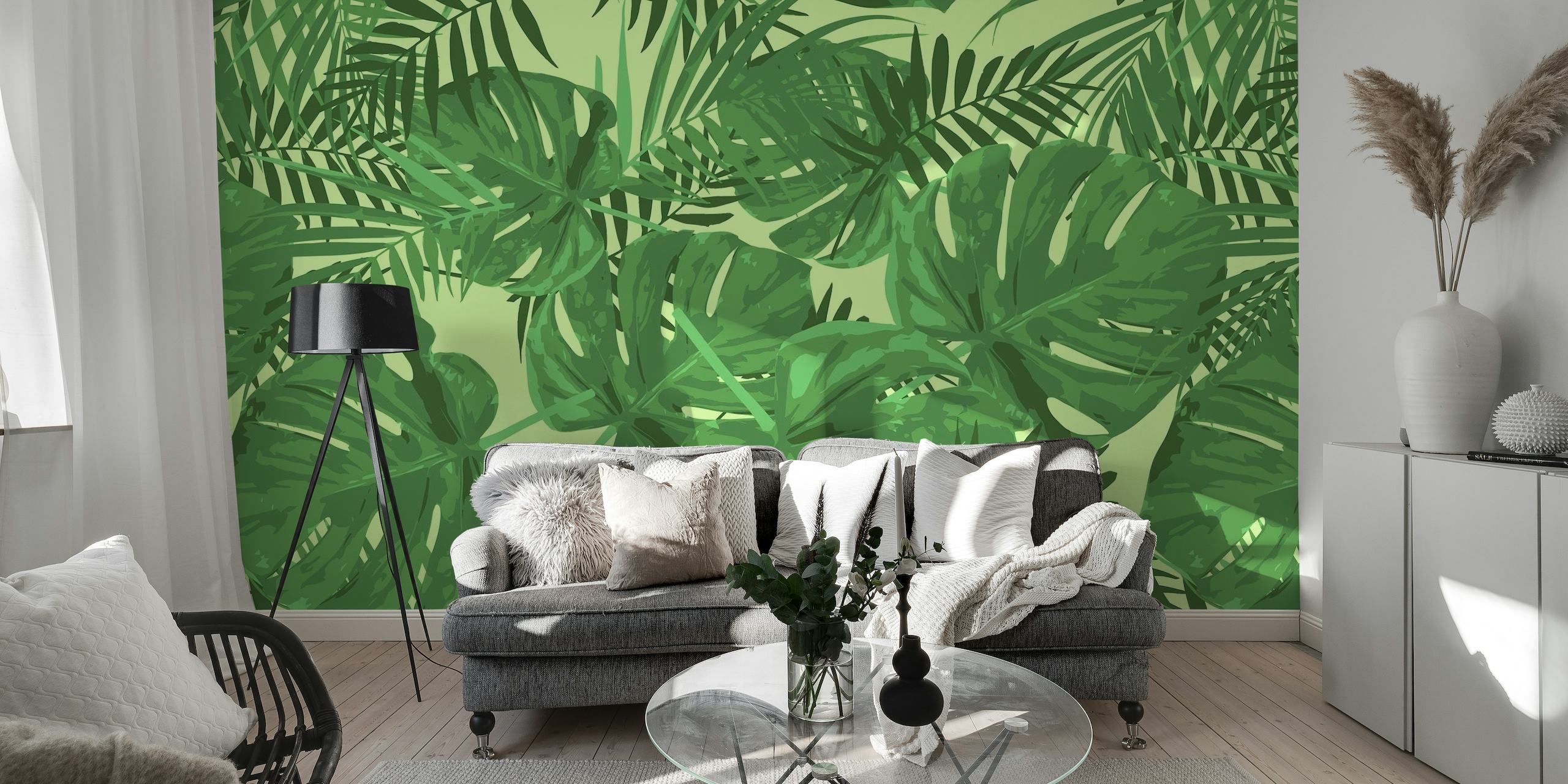 Jungle Green Monstera wallpaper