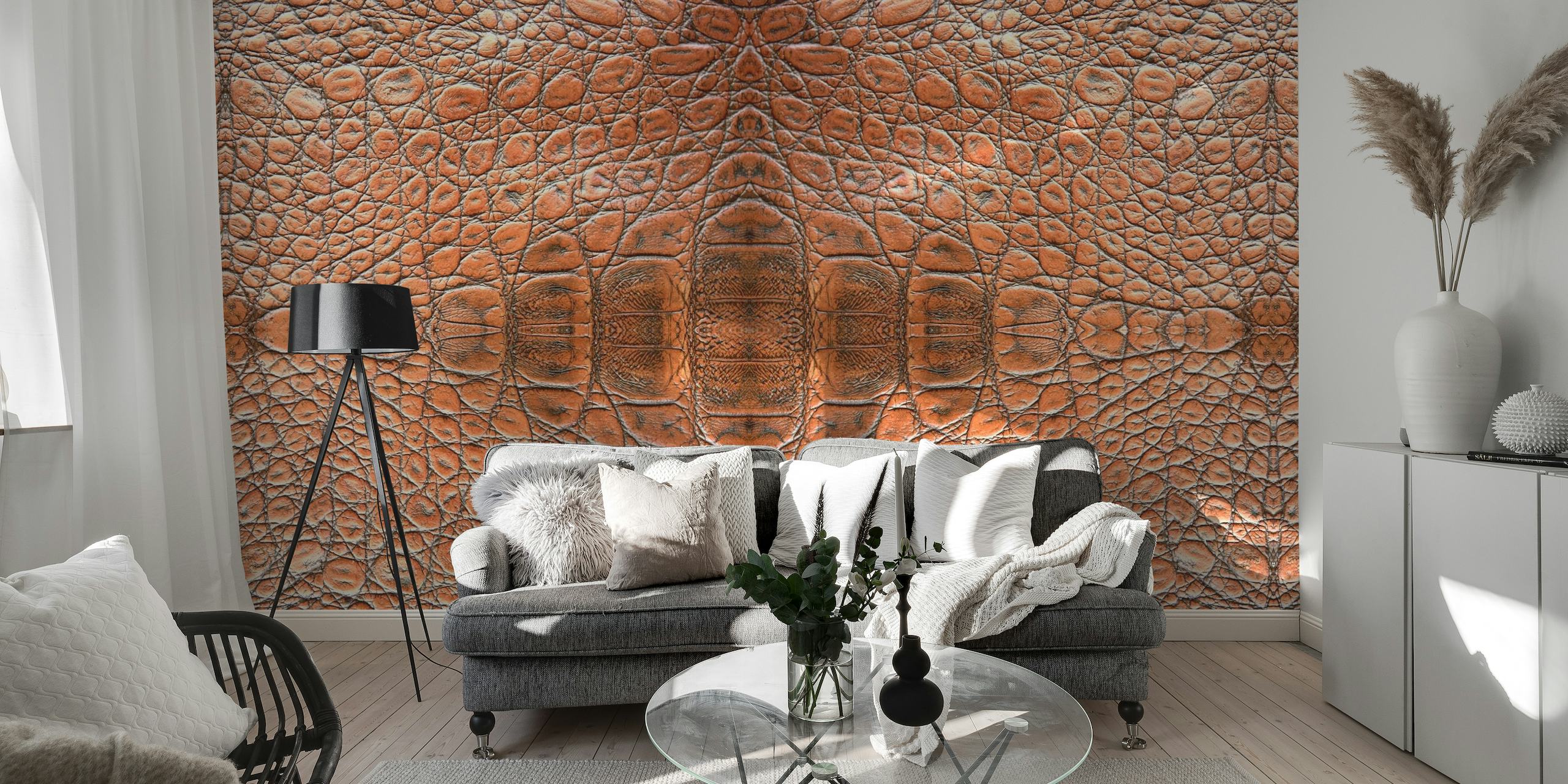 Unique and high-quality textured crocodile wallpaper design