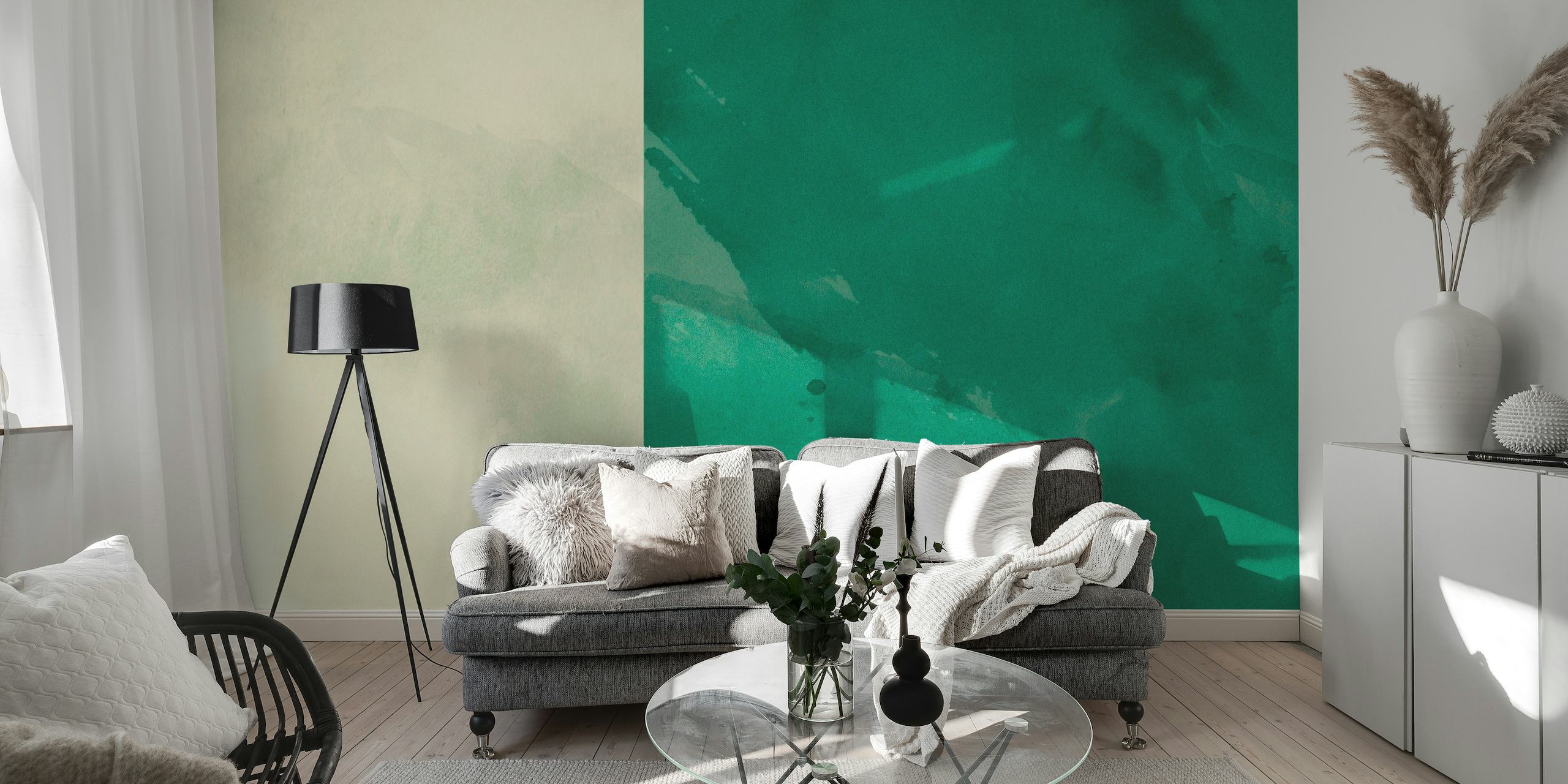 Watercolor Soft Green wallpaper