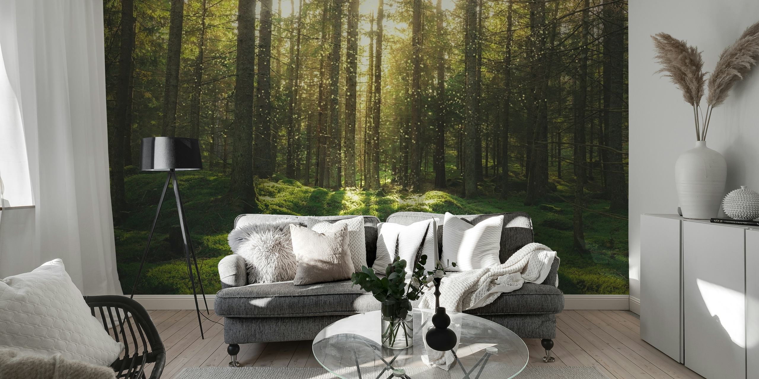 Fairytale forest wallpaper