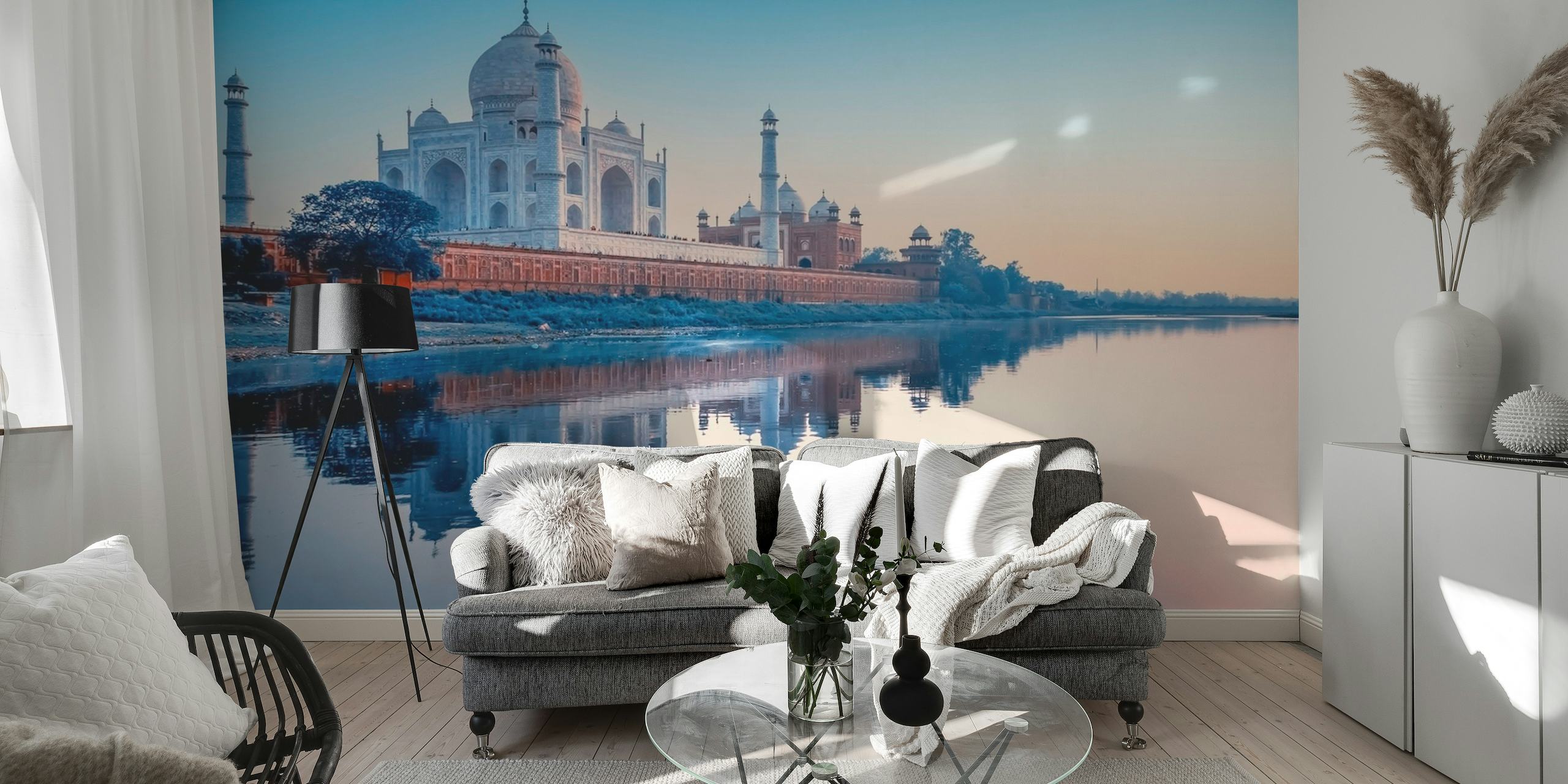 Taj Mahal Sunset papel de parede