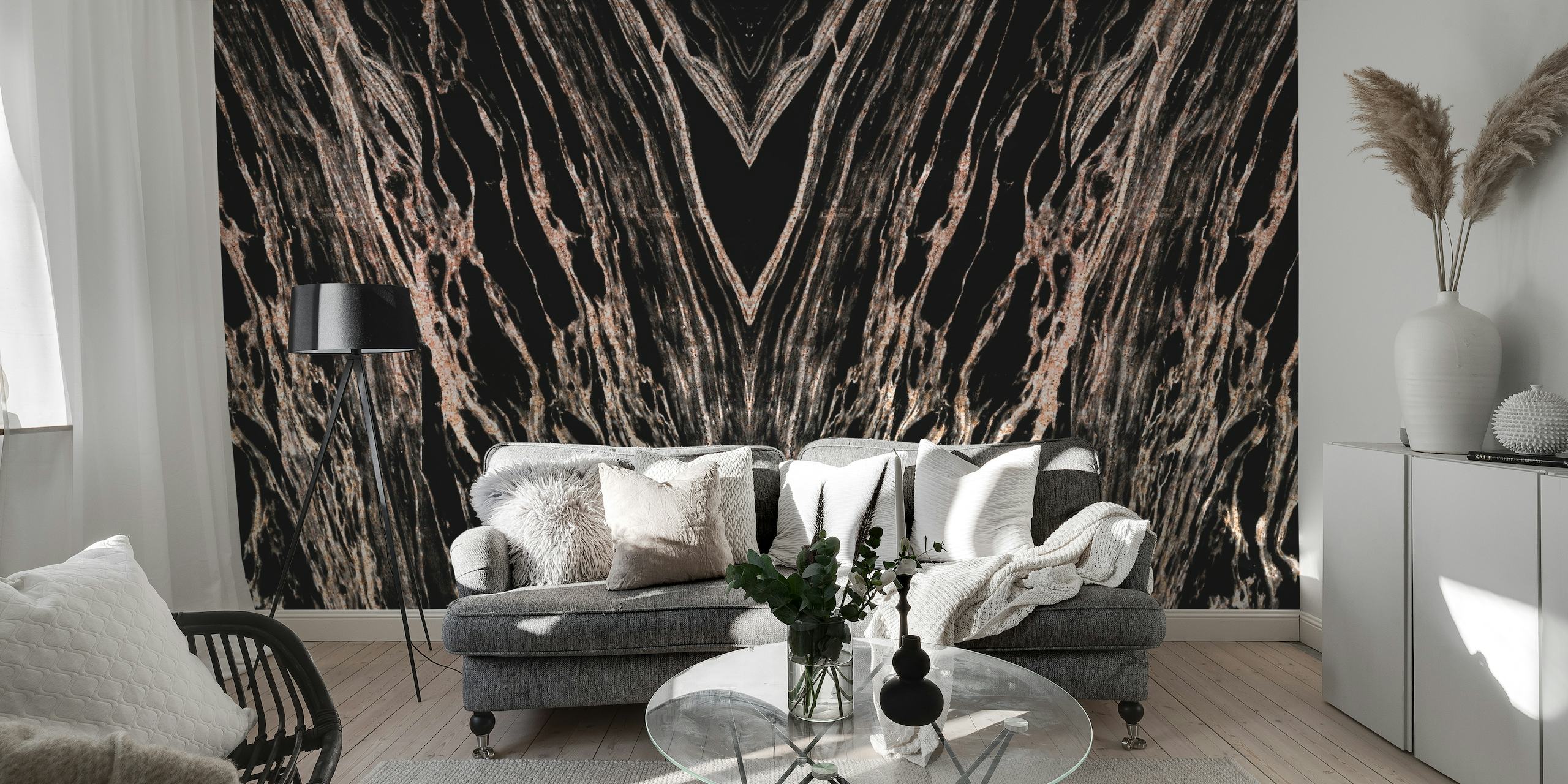 Dark Waterfall Marble wallpaper