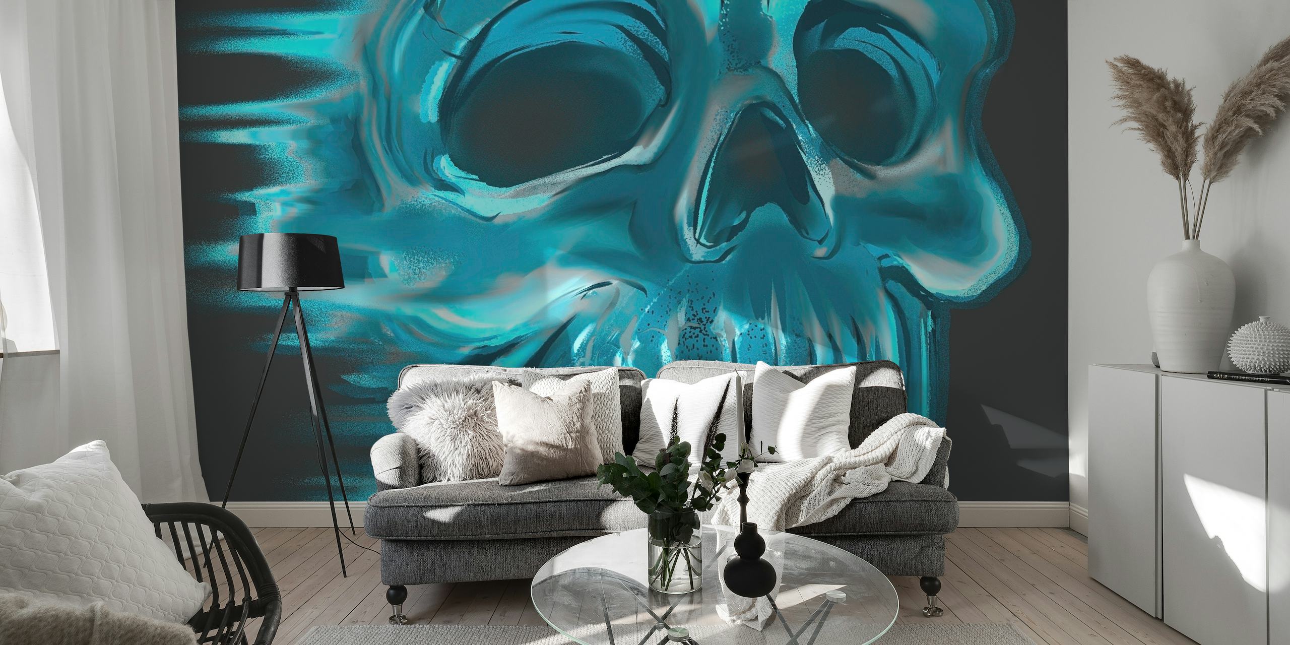Large Skull Art papiers peint