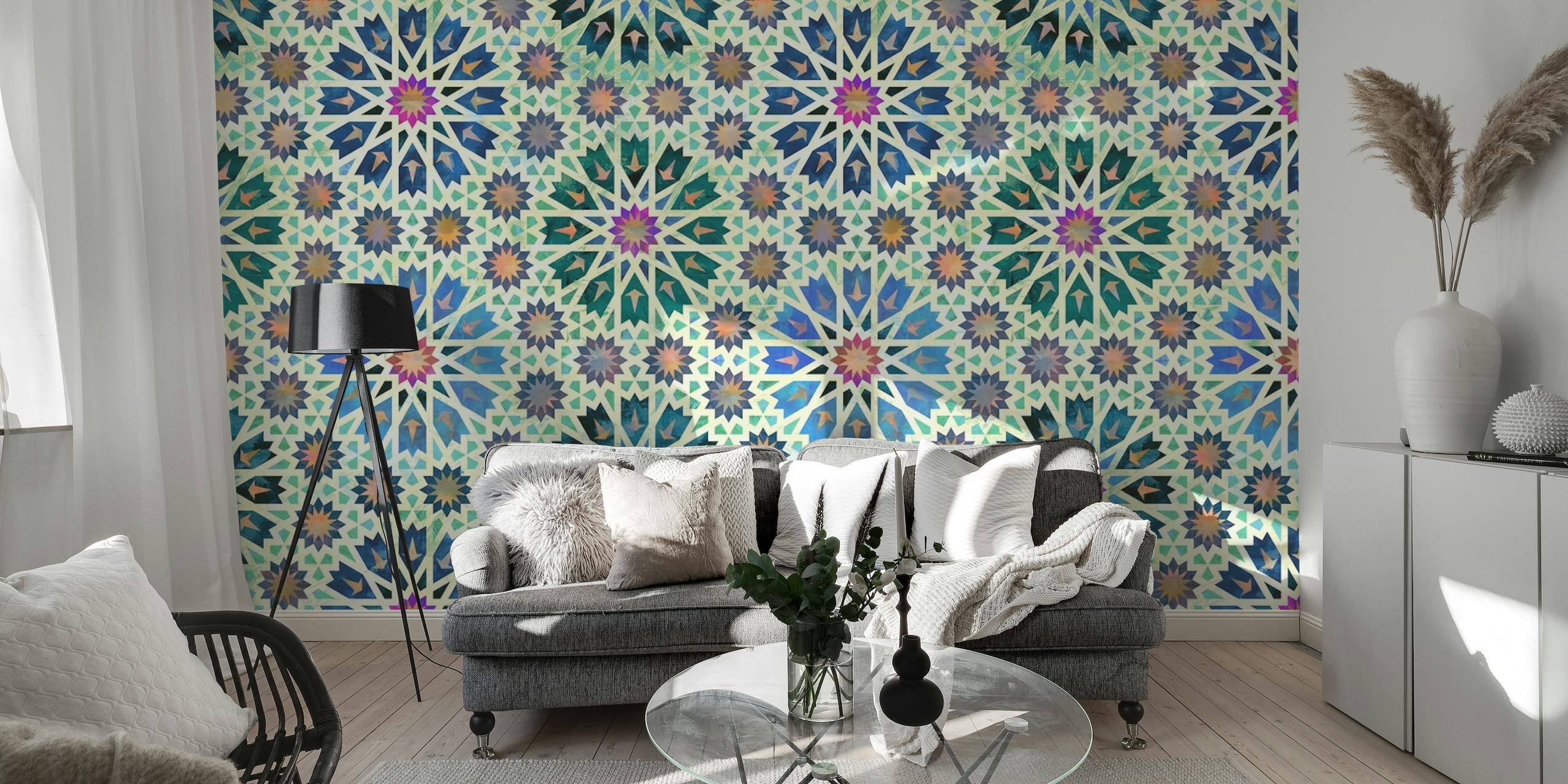 Tangier Tile Multi papel de parede