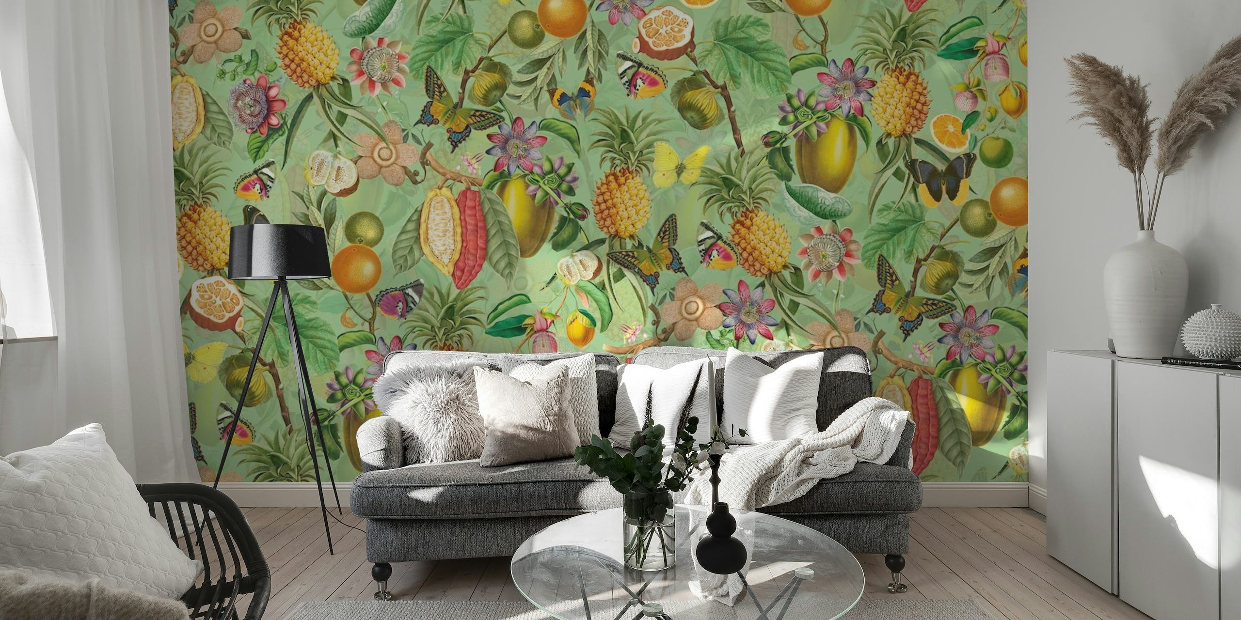 Tropical Butterflies Jungle wallpaper