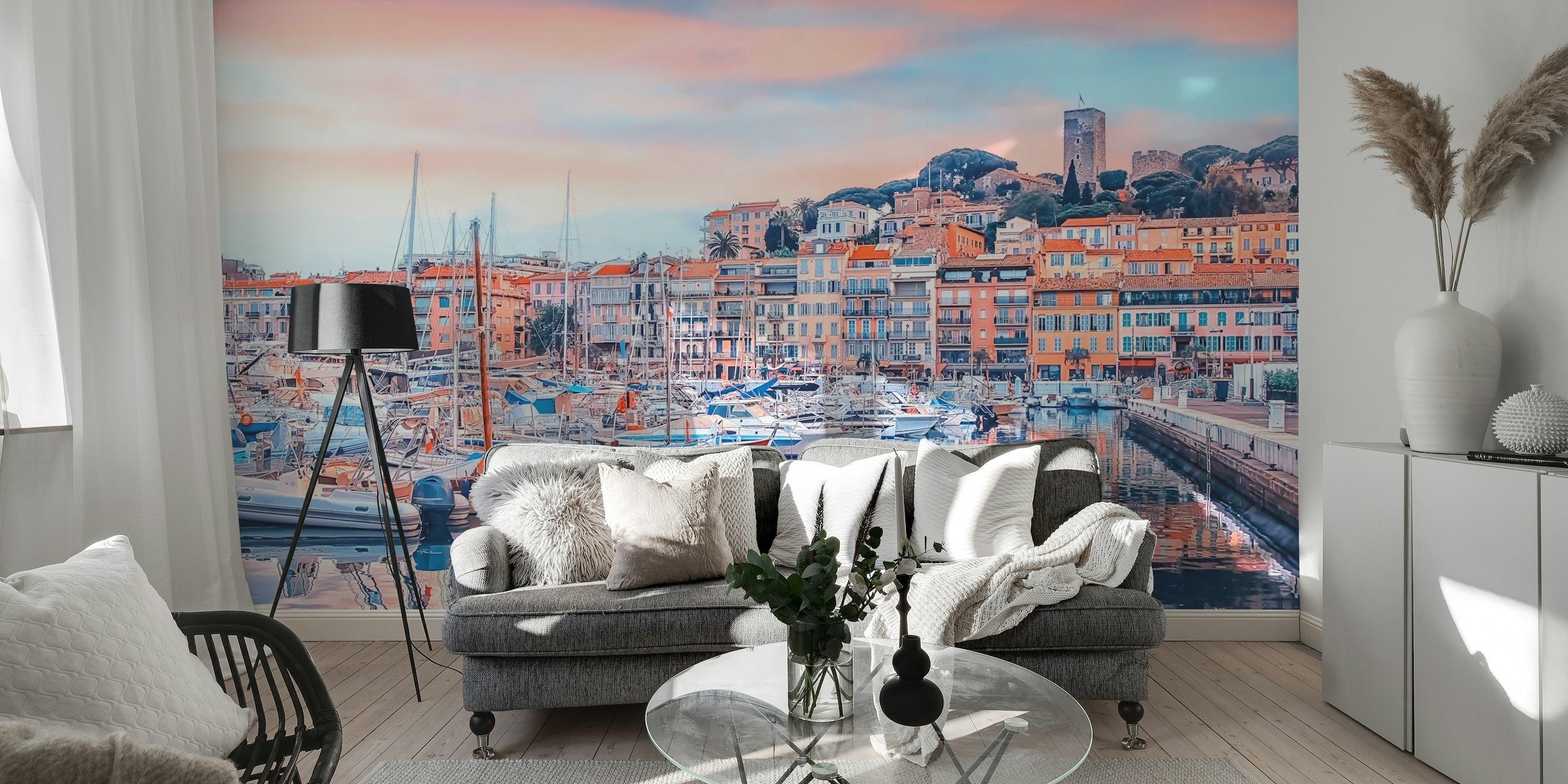 Harbor In Cannes behang