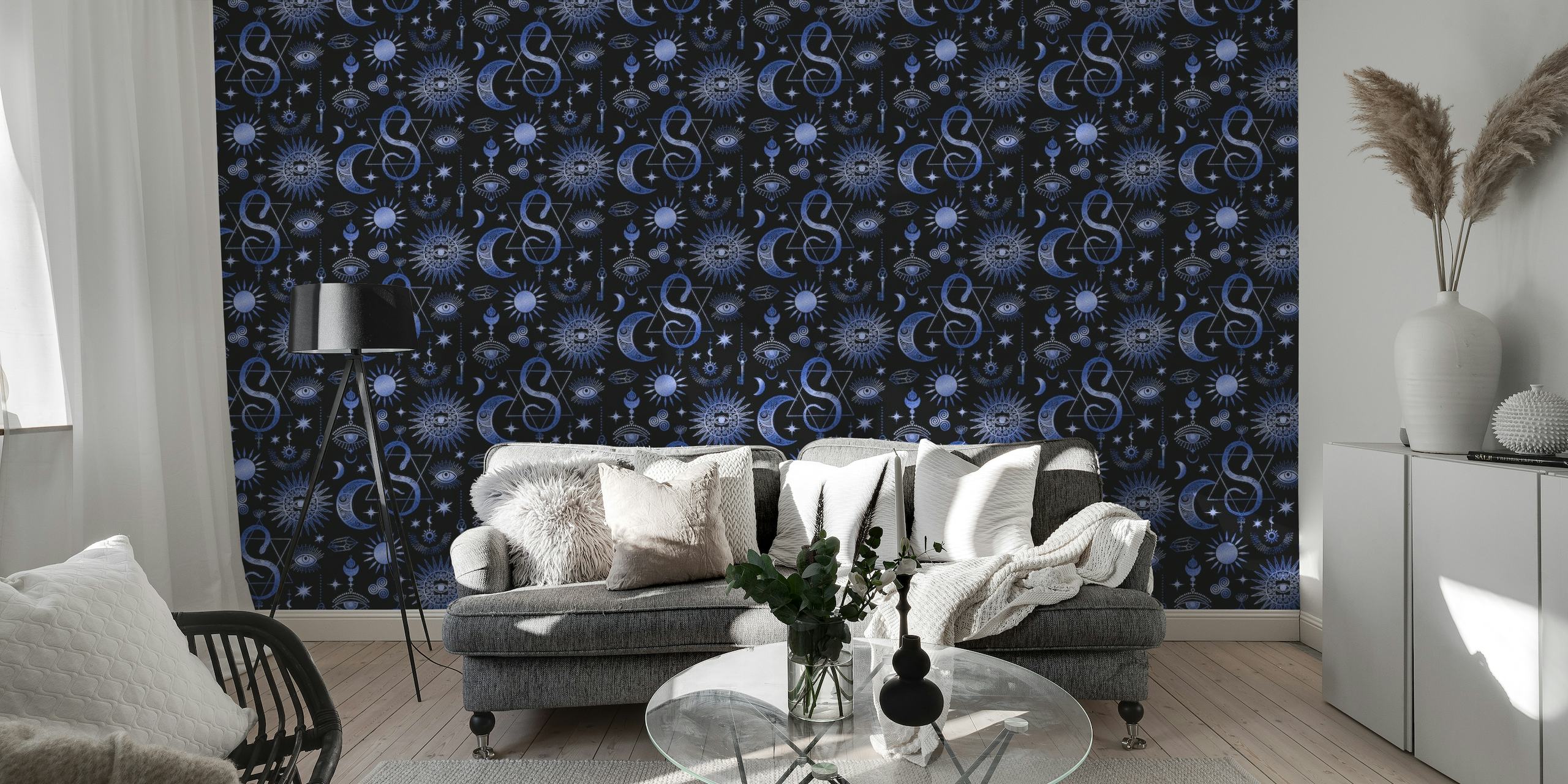 Celestial Magic Mystery Blue wallpaper