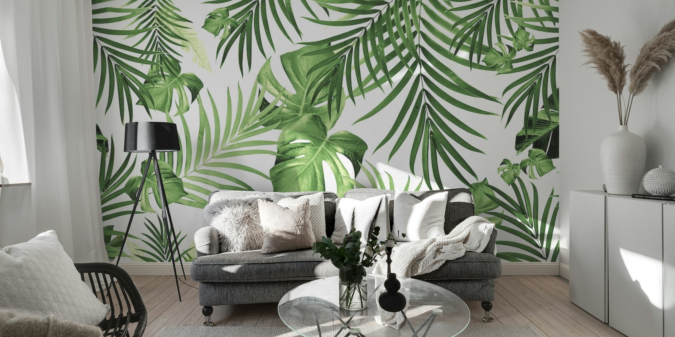 Tropical Jungle Leaves 12 w 1 wallpaper