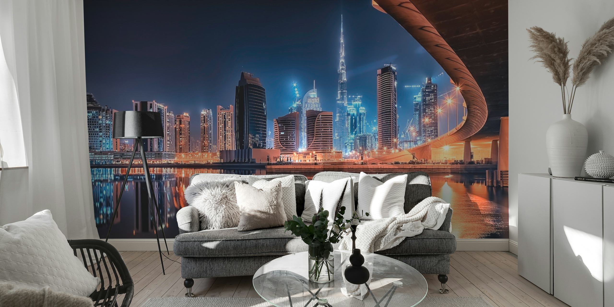 Dubai By Night behang