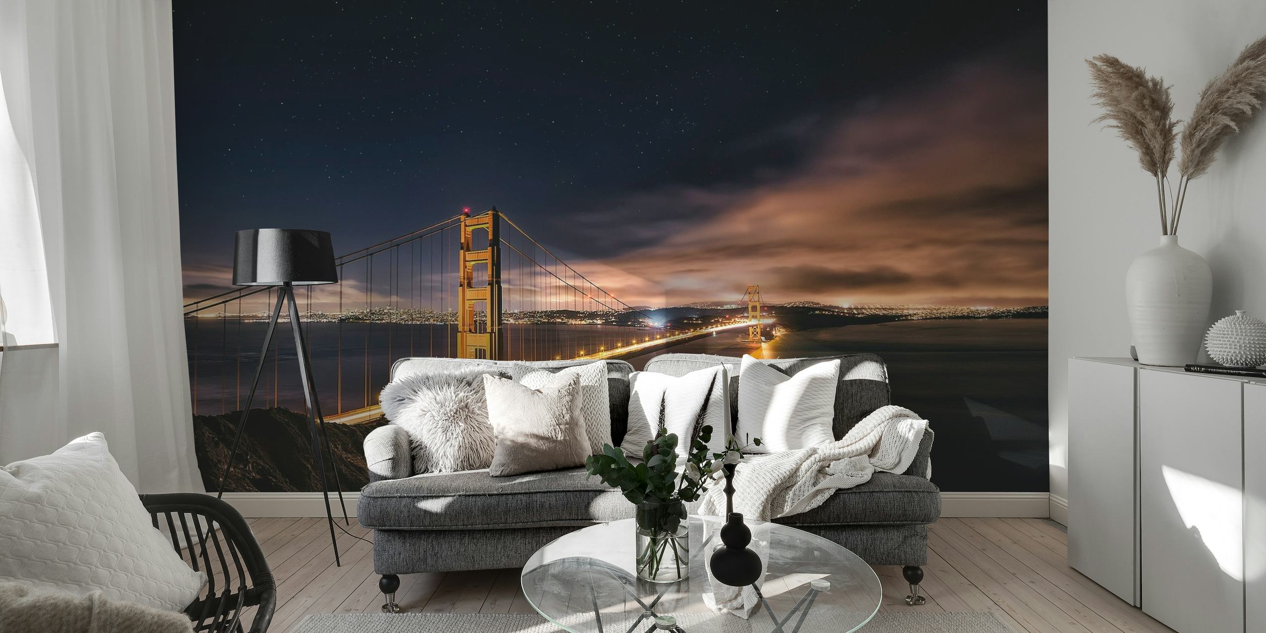 Golden Gate to Stars wallpaper