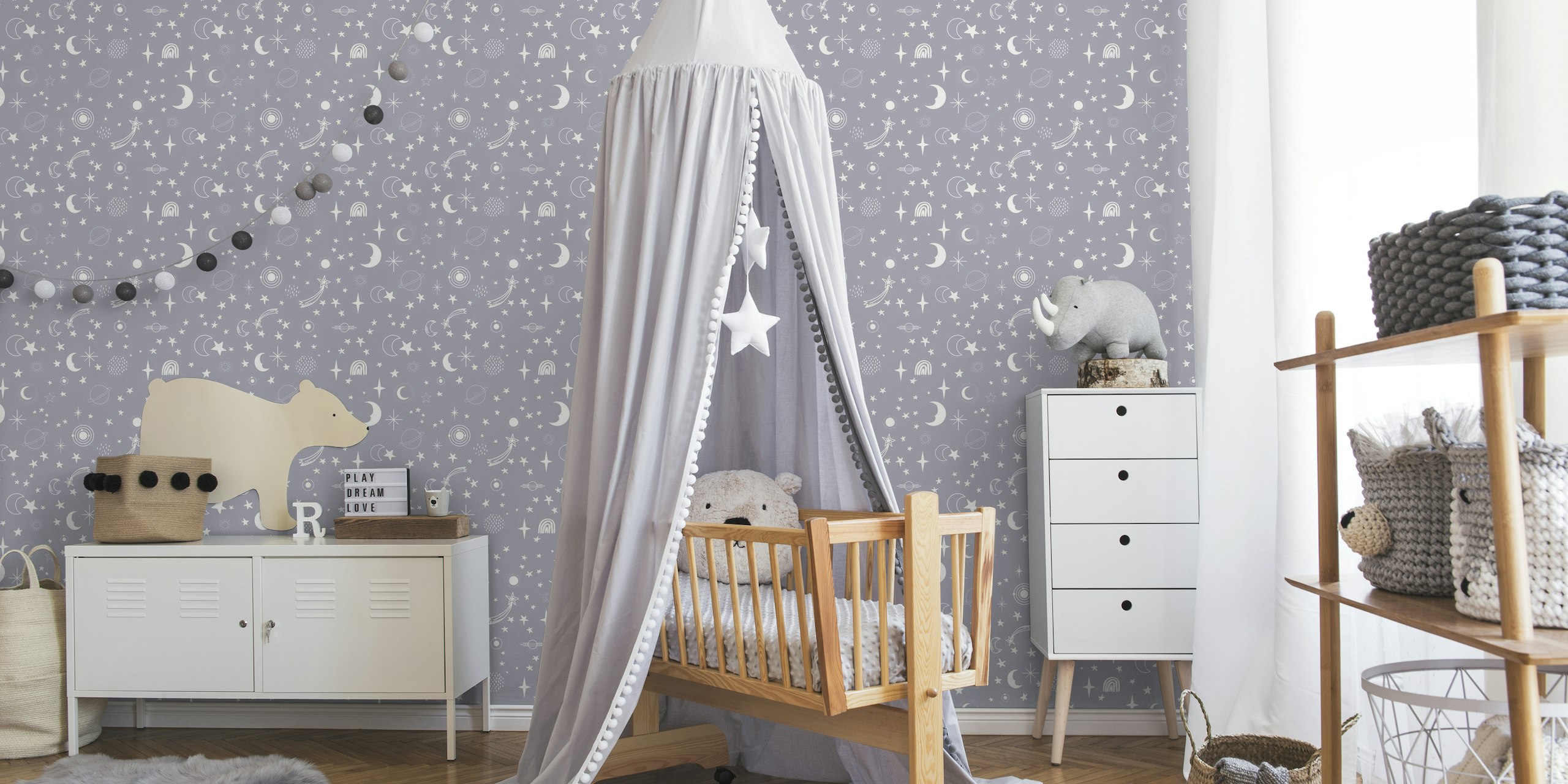 Celestial Space Astros Lux Lilac behang