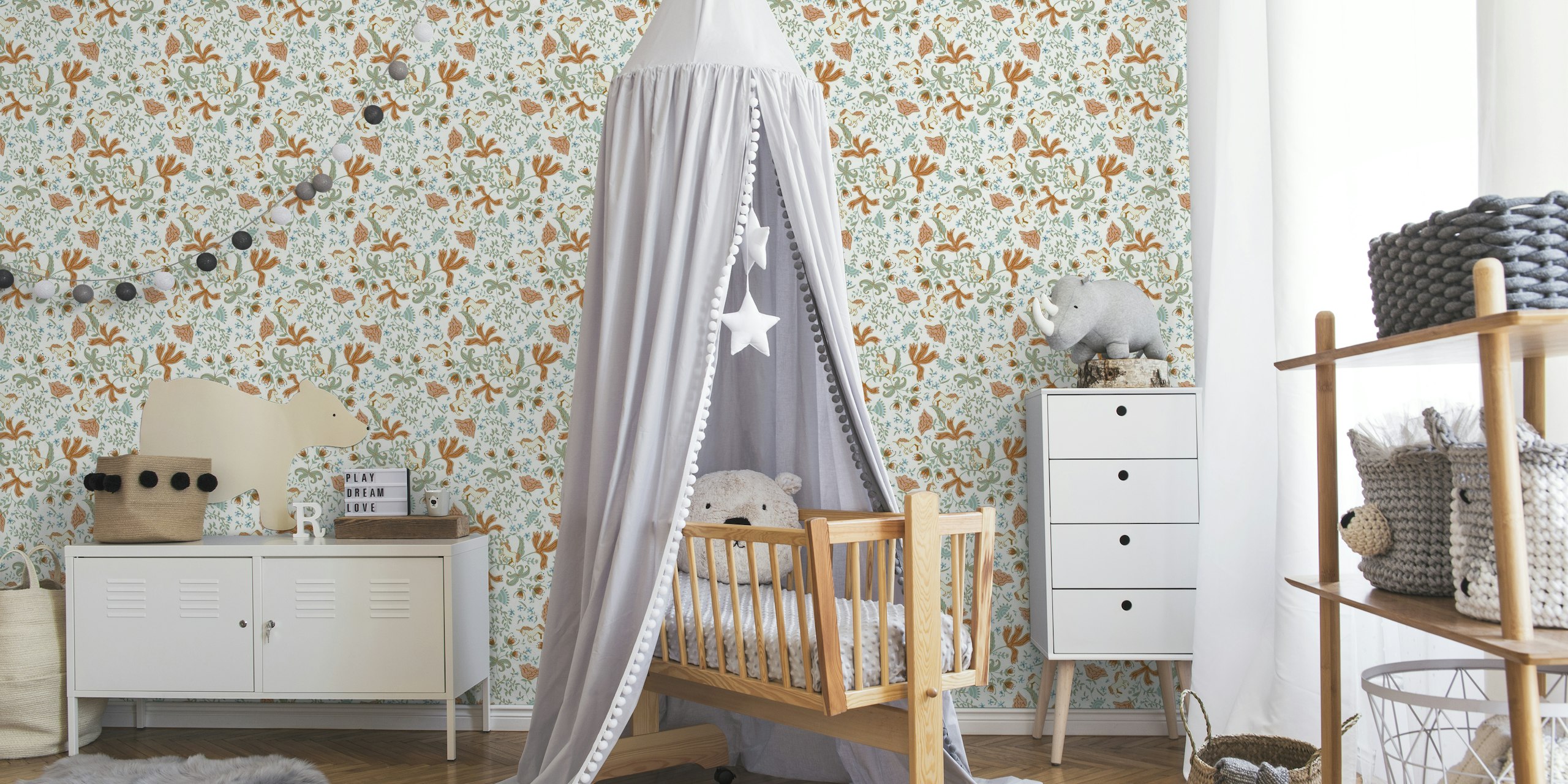 Unicorn nursery behang