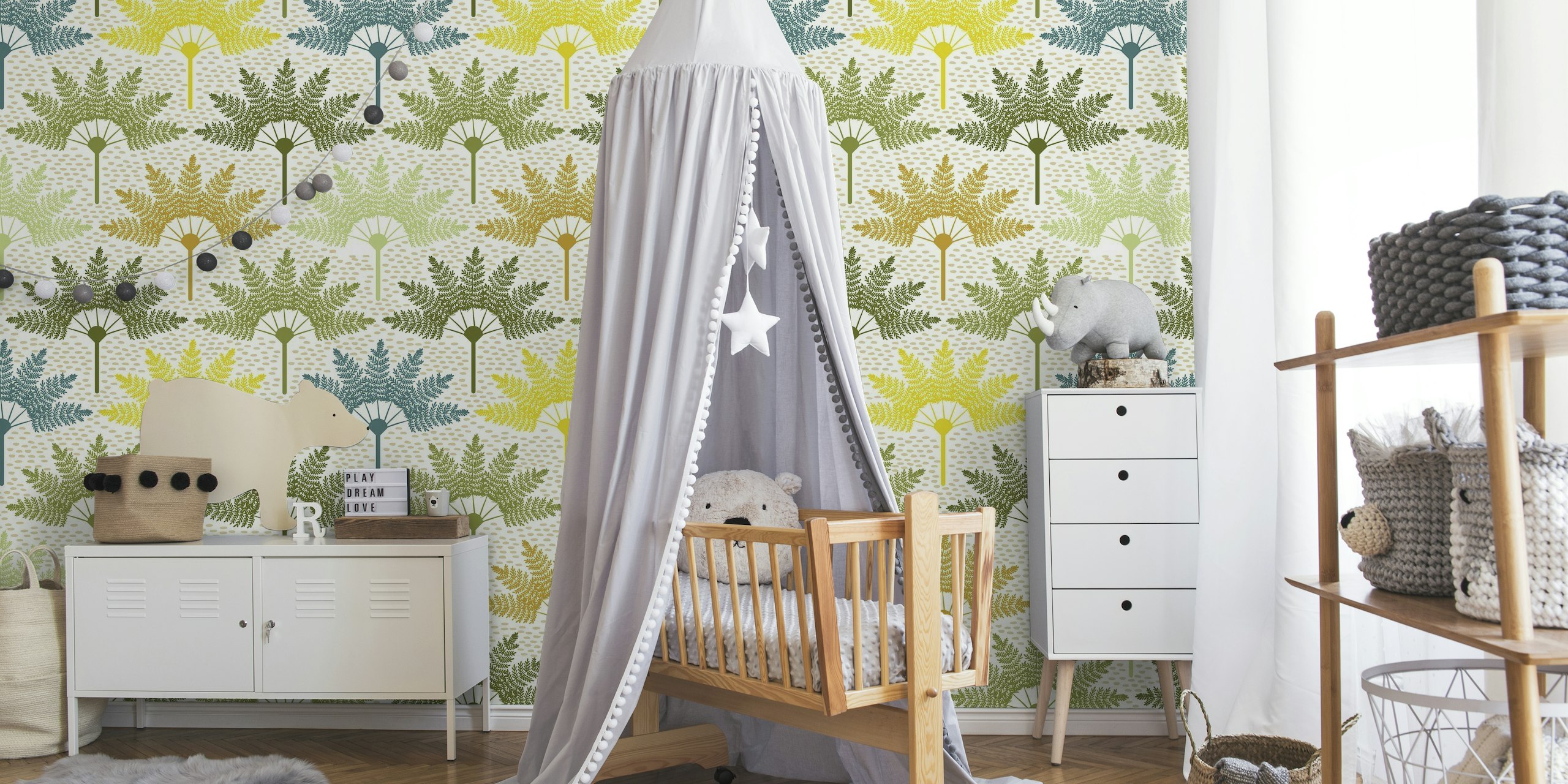 A palm pattern wallpaper
